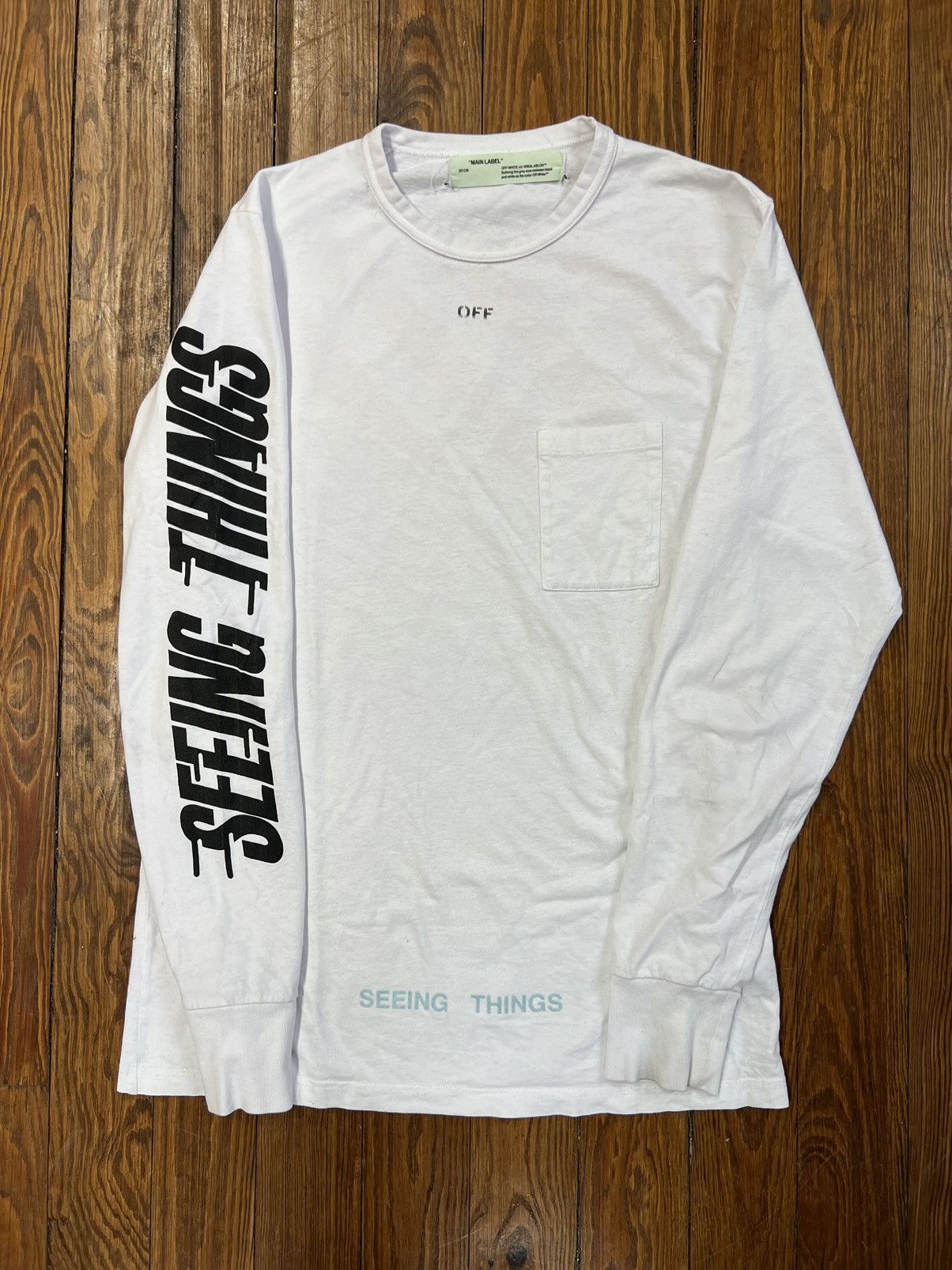 Off-White × Virgil Abloh Off-White Seeing Things Long Sleeve Shirt Size US L / EU 52-54 / 3 - 3 Thumbnail