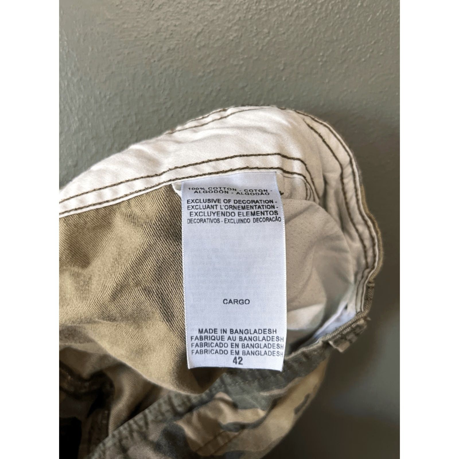 Levi's Levis Mens Green Camo Cargo Shorts Size 42 Size US 42 / EU 58 - 4 Thumbnail