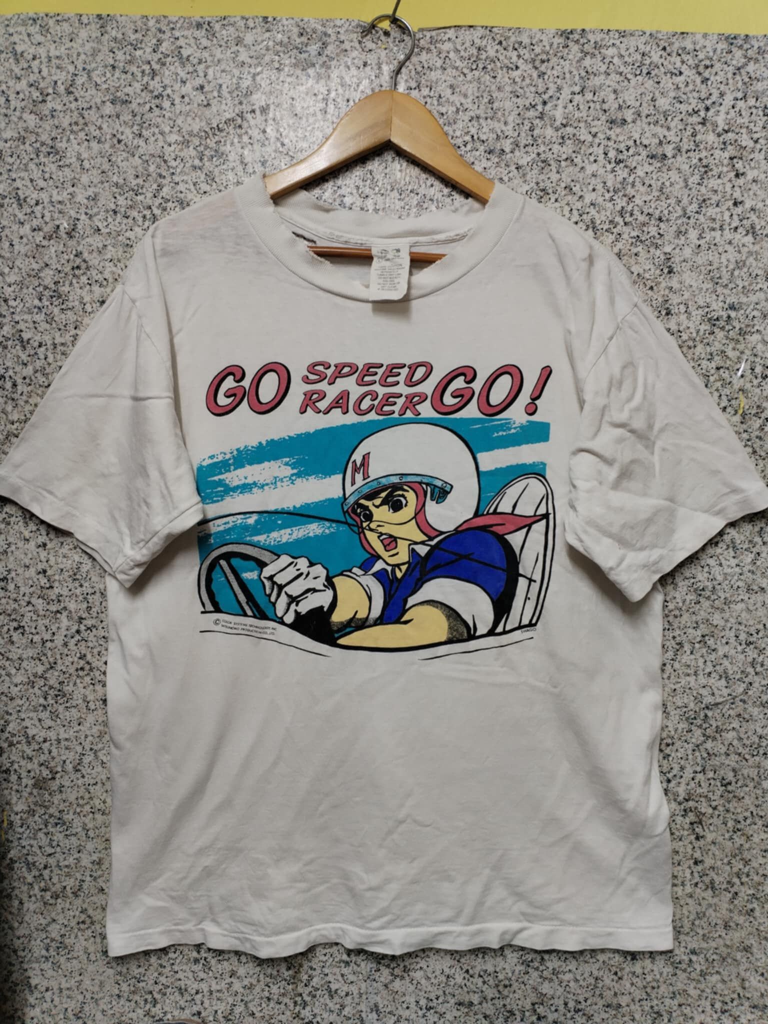Vintage Thrashed Sun Faded SPEED RACER Shirt Distressed Grunge Band Size US L / EU 52-54 / 3 - 1 Thumbnail