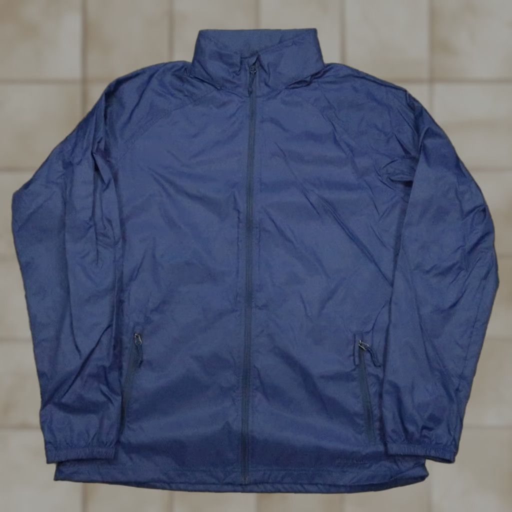 Vintage L.L. Bean Jacket Mens Large Tall Blue Casco Bay Windbreaker Full Zip Pockets LT Size US L / EU 52-54 / 3 - 1 Thumbnail