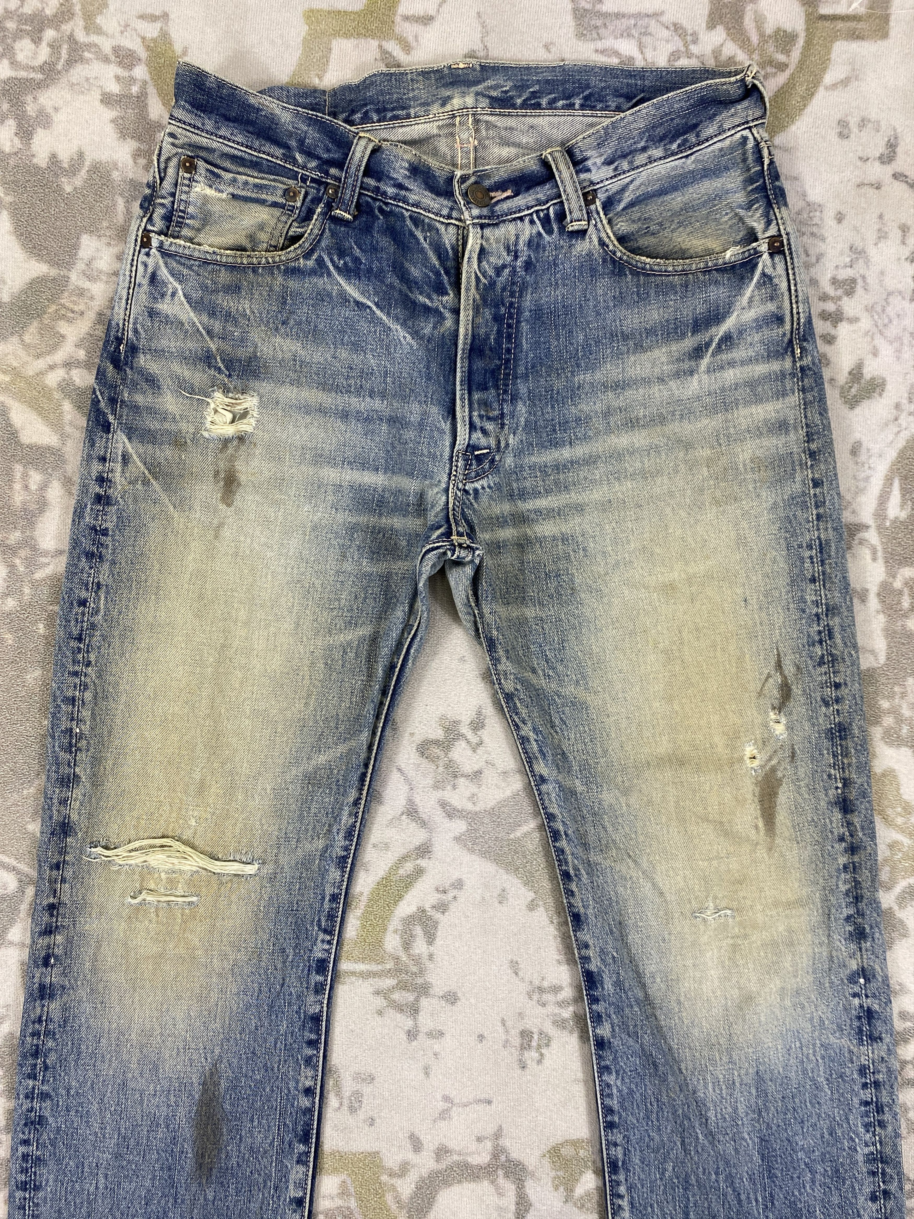 Japanese Brand Vintage Japanese Fob Factory Jeans 31x35 Denim- JN3528 Size US 31 - 3 Thumbnail