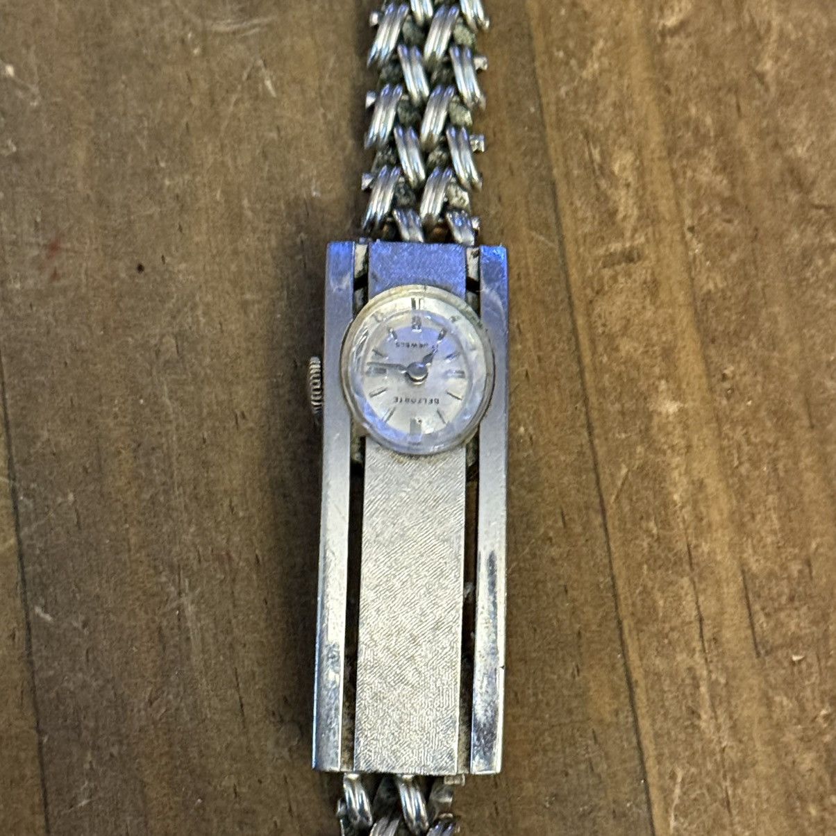 Vintage Vintage Belforte woven rectangular case mechanical watch Size ONE SIZE - 8 Thumbnail