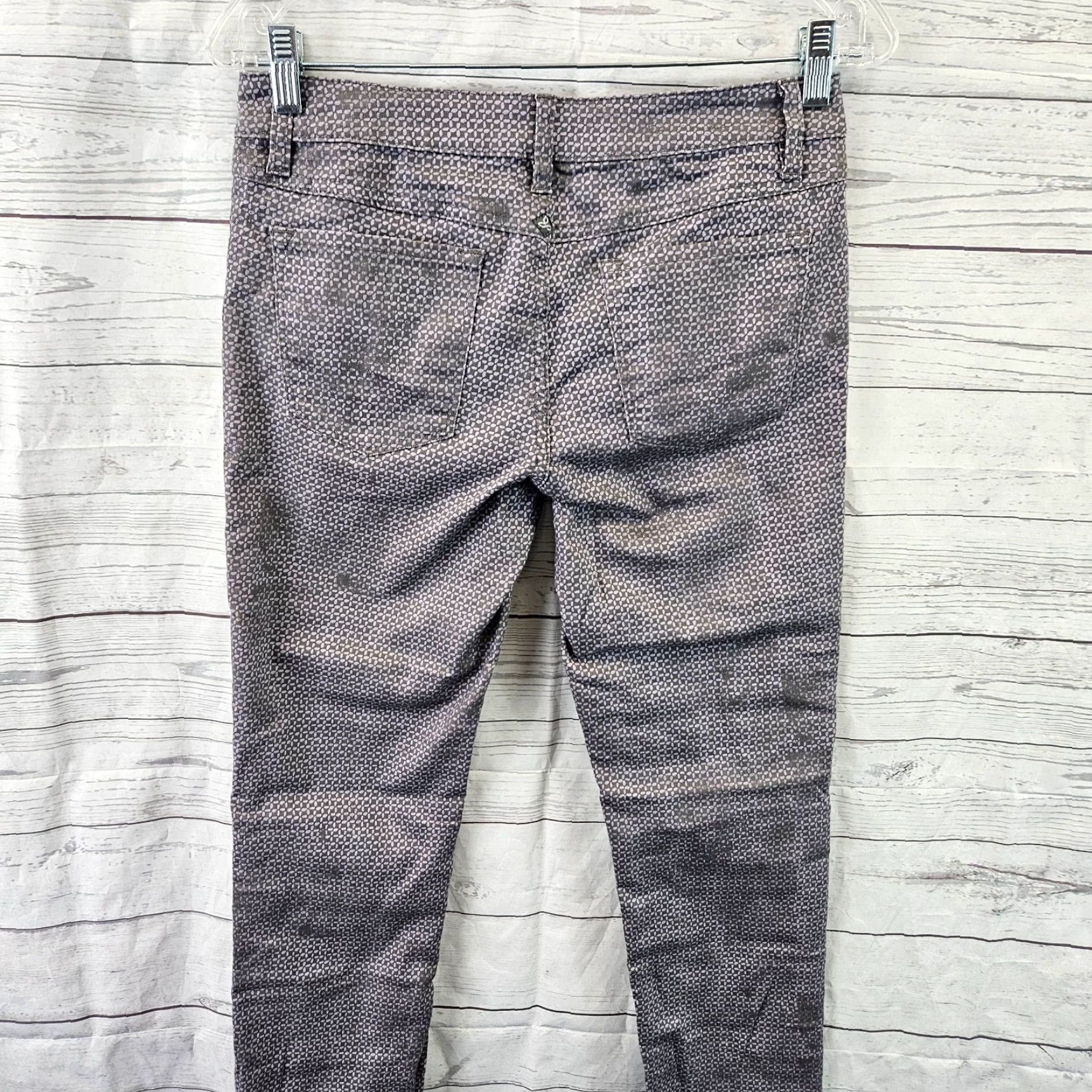 Prana Prana Womens Kara Jeans Sz 4 Skinny Low Rise Mulitcolor Cotton 32 Inseam Womens Jeans Size 27" / US 4 / IT 40 - 4 Thumbnail