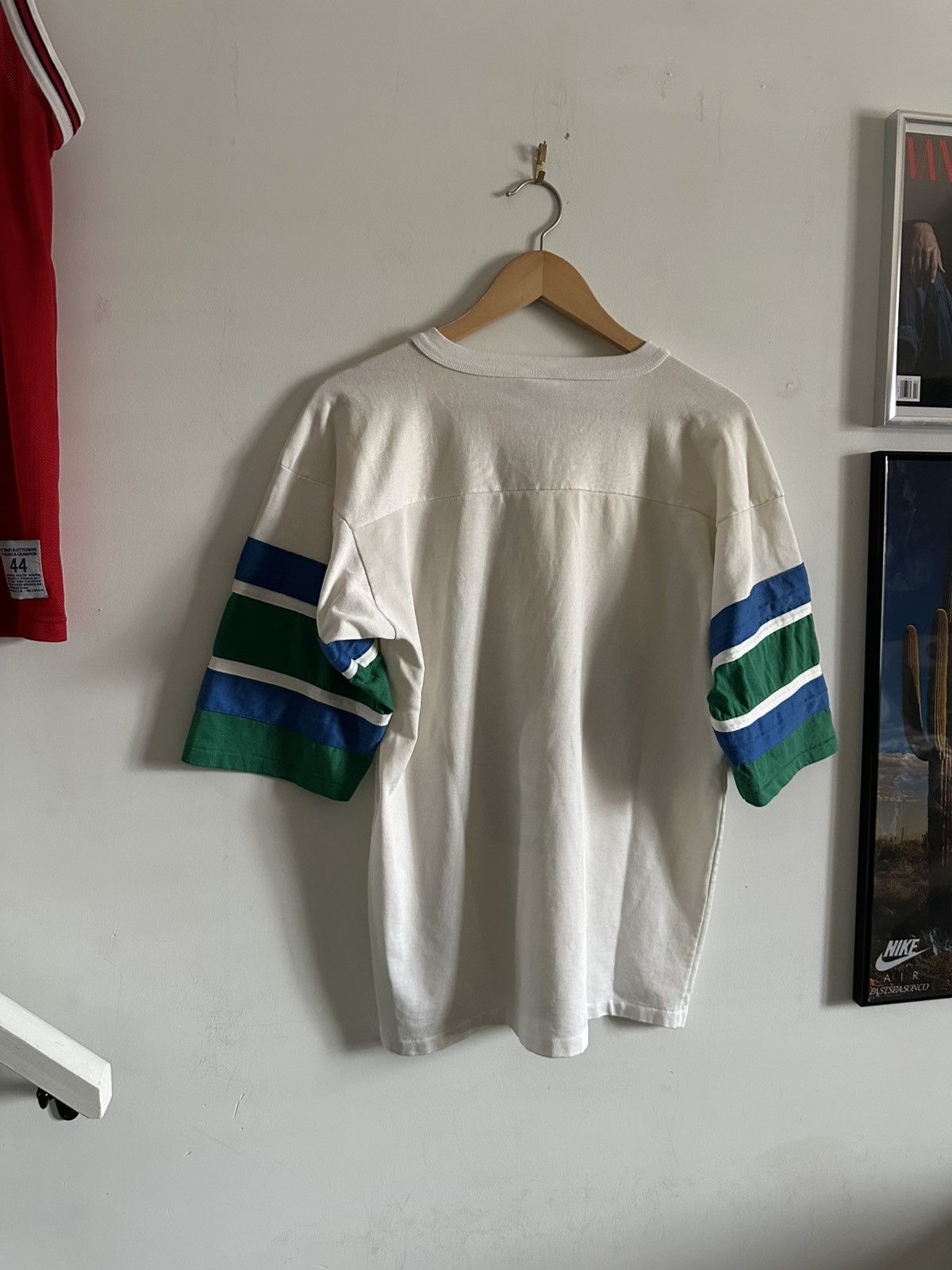 NFL × Vintage NFL Seattle Seahawks 80s Vintage Football Practice Jersey Size US L / EU 52-54 / 3 - 2 Thumbnail