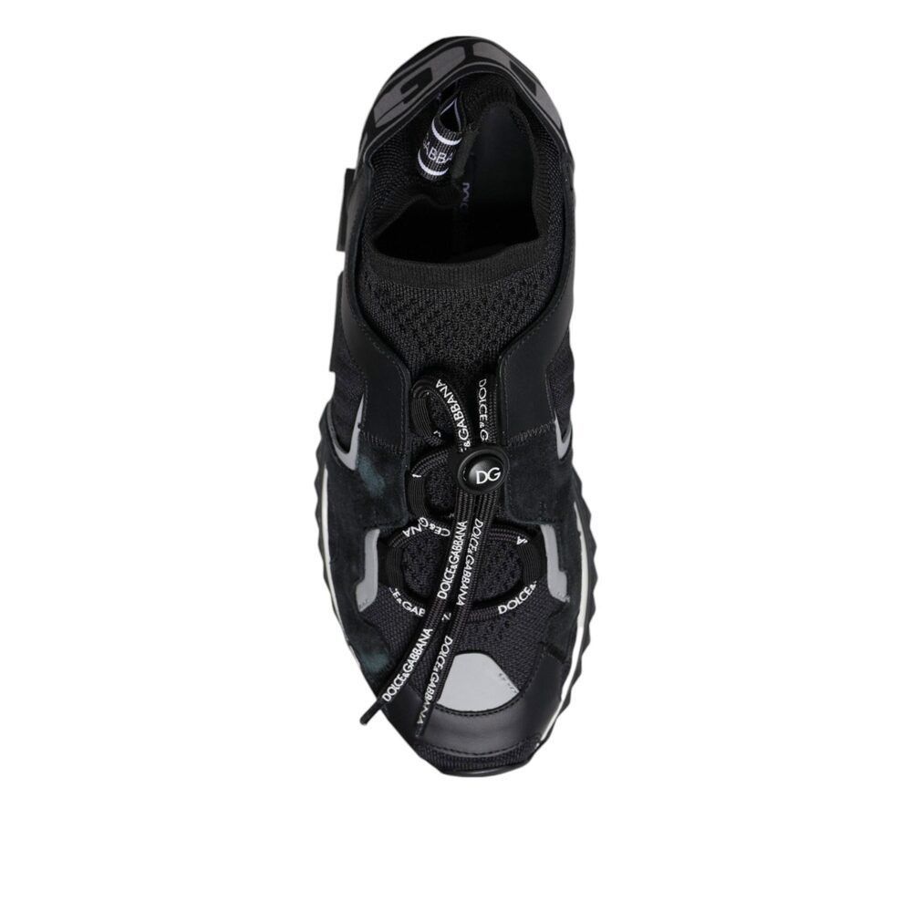 Dolce & Gabbana Dolce & Gabbana Black Mesh Sorrento Trekking Sneakers Shoes Size US 9 / IT 39 - 6 Thumbnail
