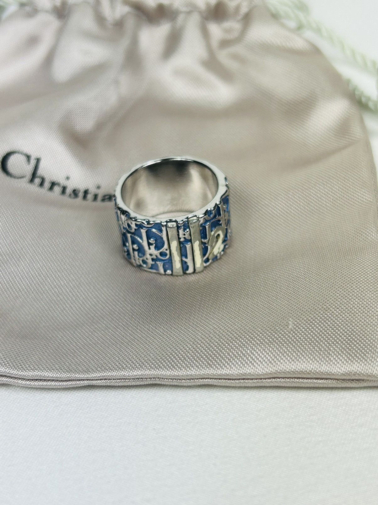 Dior Blue Trotter 2 Ring Size 6