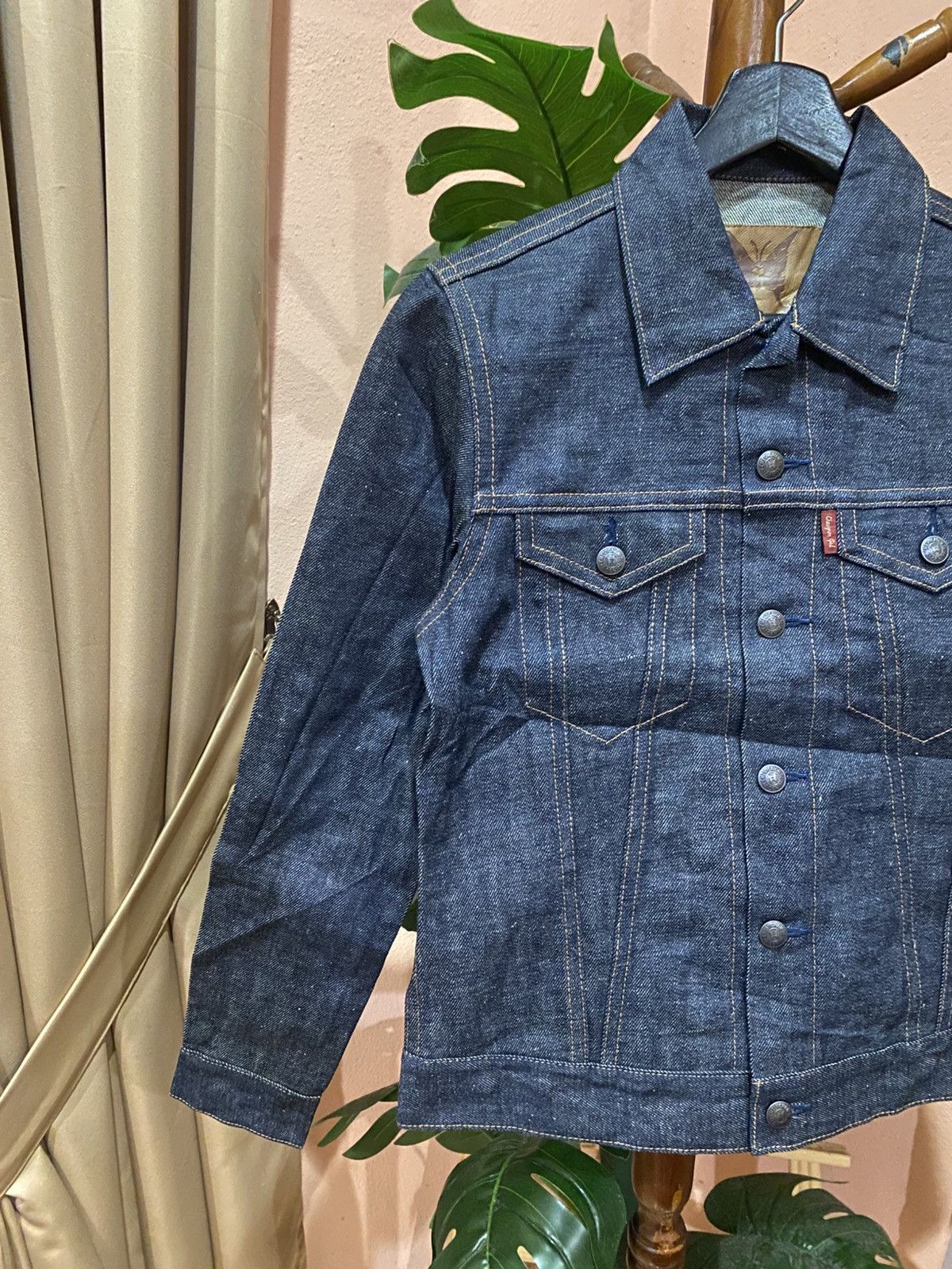 Chevignon Chevignon Vintage Selvedge Denim Jacket French Workwear Size US XXS / EU 40 - 5 Thumbnail