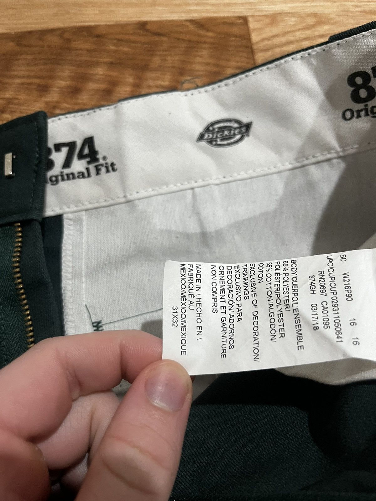Dickies Dickies 874 Original Fit Custom Pants 31x32 Size US 31 - 3 Thumbnail