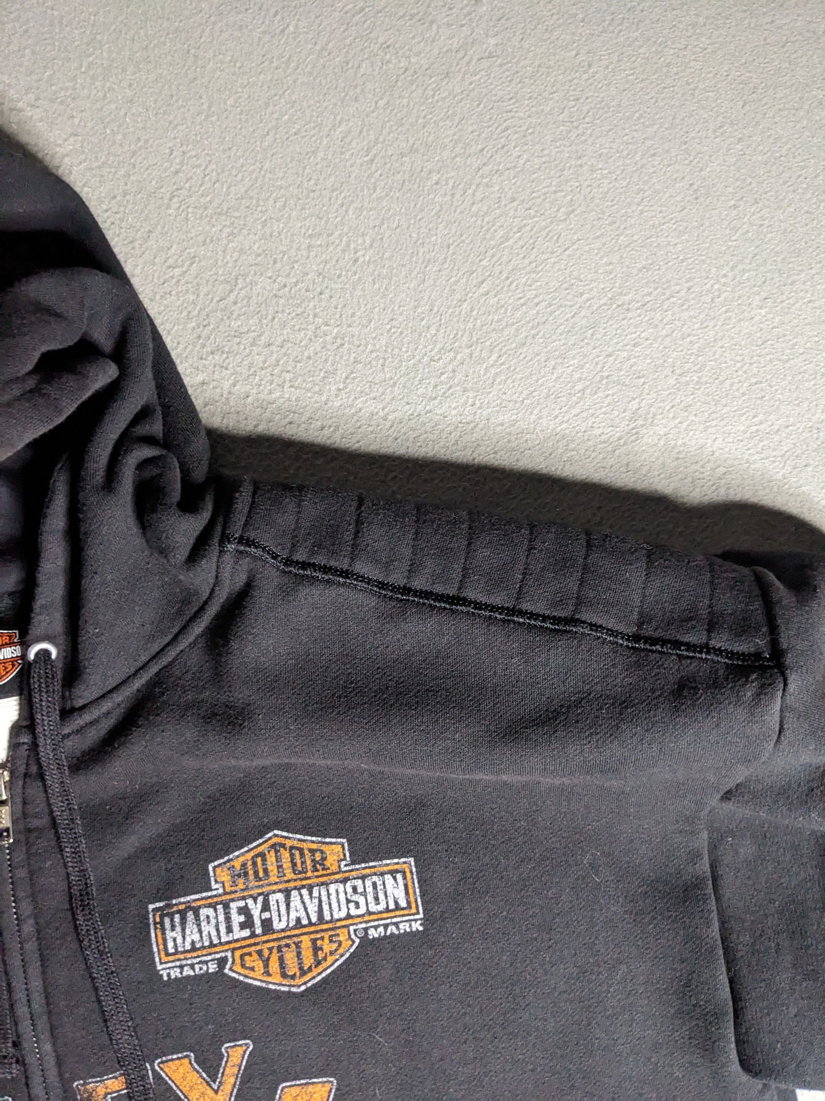 Harley Davidson Harley Davidson Full Zip Sweater Sz XL Black Graphic Hoodie Size US XL / EU 56 / 4 - 6 Thumbnail