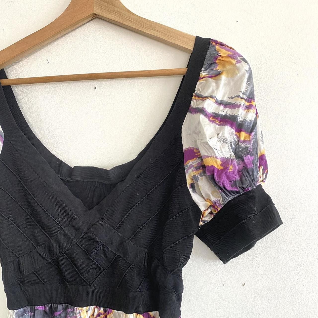 Bebe BEBE BLACK MULTICOLOR PURPLE Y2K DRESS WOMENS SIZE MEDIUM Size M / US 6-8 / IT 42-44 - 8 Thumbnail
