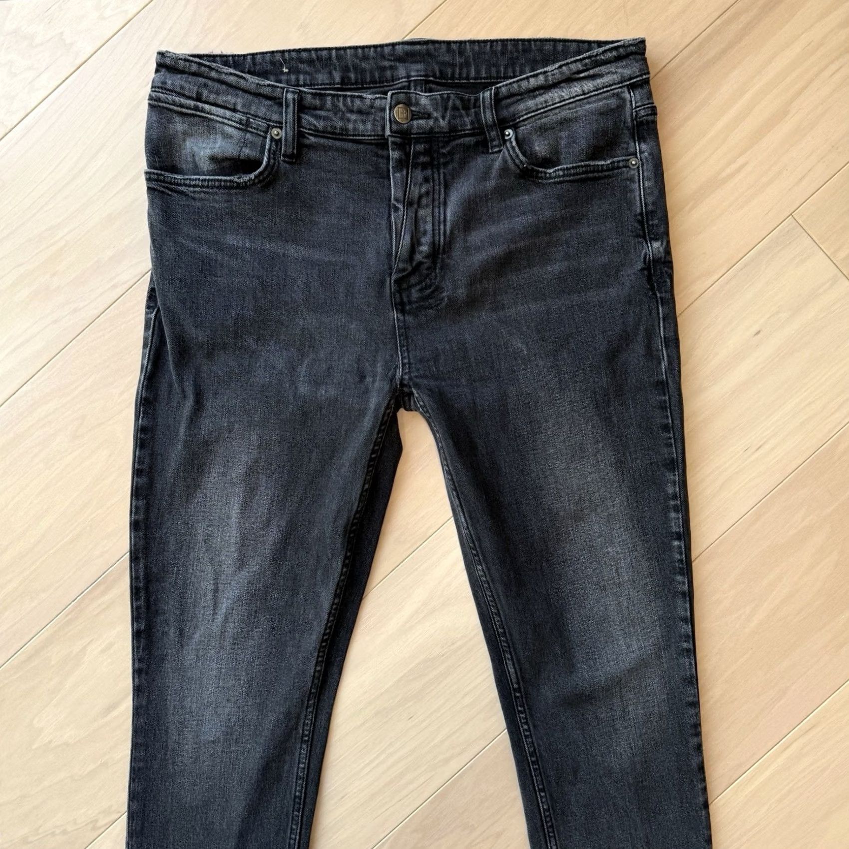Ksubi Ksubi Jeans 34 Black Dark Wash Skinny Fit Denim Streetwear Jeans Mens Regular Rise Mid Button Logo 34x31.5 501 Style broad Size US 34 / EU 50 - 3 Thumbnail