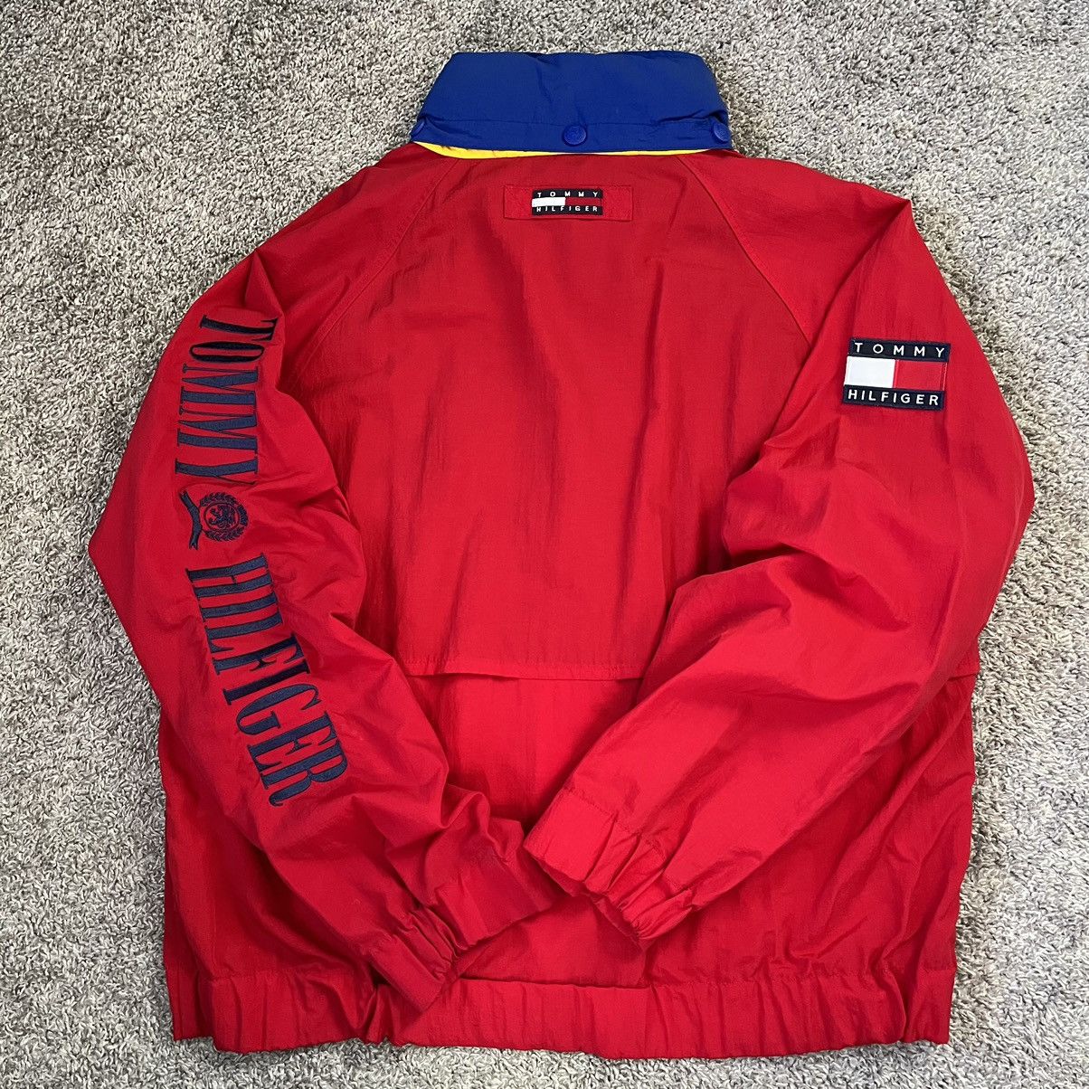 Tommy Hilfiger × Tommy Jeans Tommy Hilfiger Jacket Size XL Red Windbreaker Spellout 90’s Size US XL / EU 56 / 4 - 7 Thumbnail