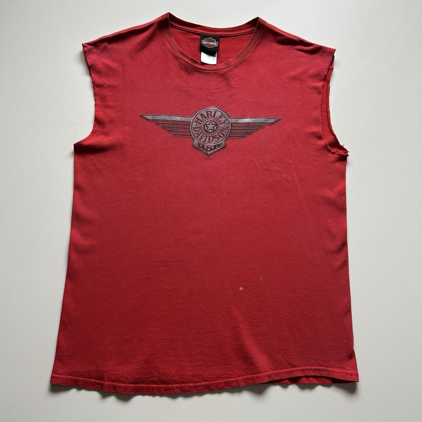 Harley Davidson × Vintage Vintage Harley Davidson Sleeveless Shirt Large Y2K Elvis Art Size US L / EU 52-54 / 3 - 1 Thumbnail