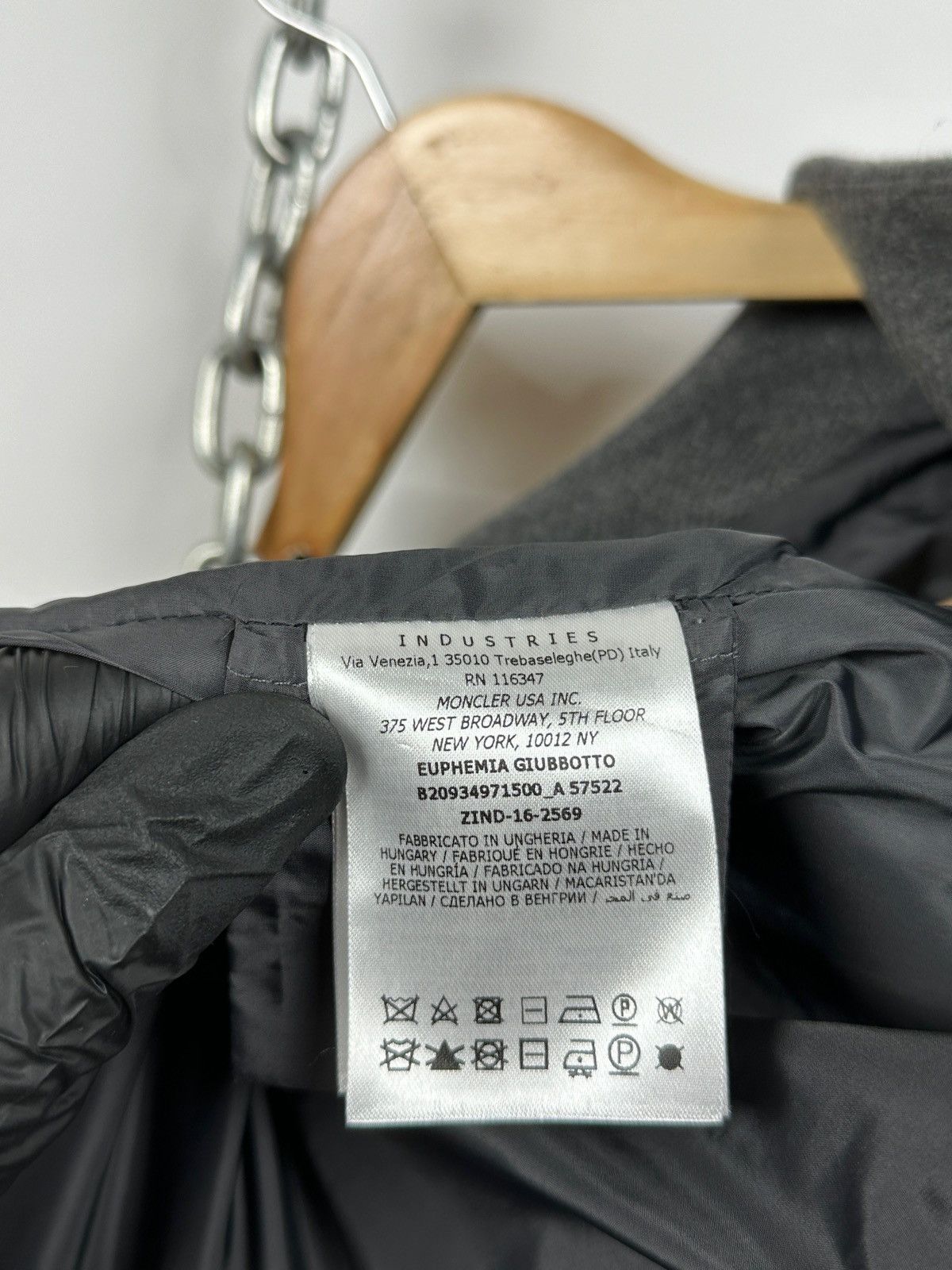 Moncler Moncler Euphemia Giubbotto Grey Wool Coat Jacket Size XL / US 12-14 / IT 48-50 - 18 Thumbnail