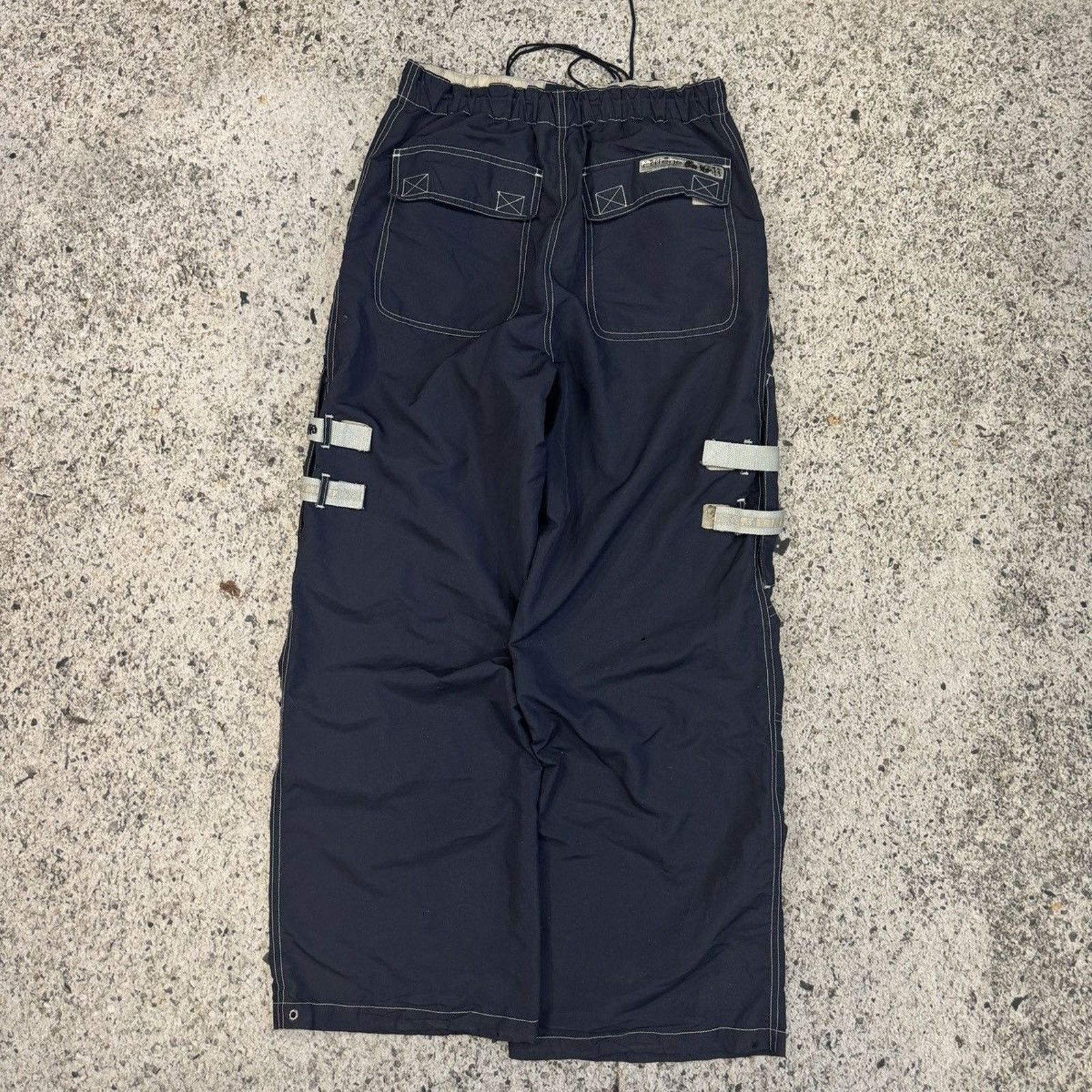 Vintage Y2K Caffeine Raver Nylon Multi Pocket Cargo Pant JNCO SKATER Size US 30 / EU 46 - 10 Thumbnail