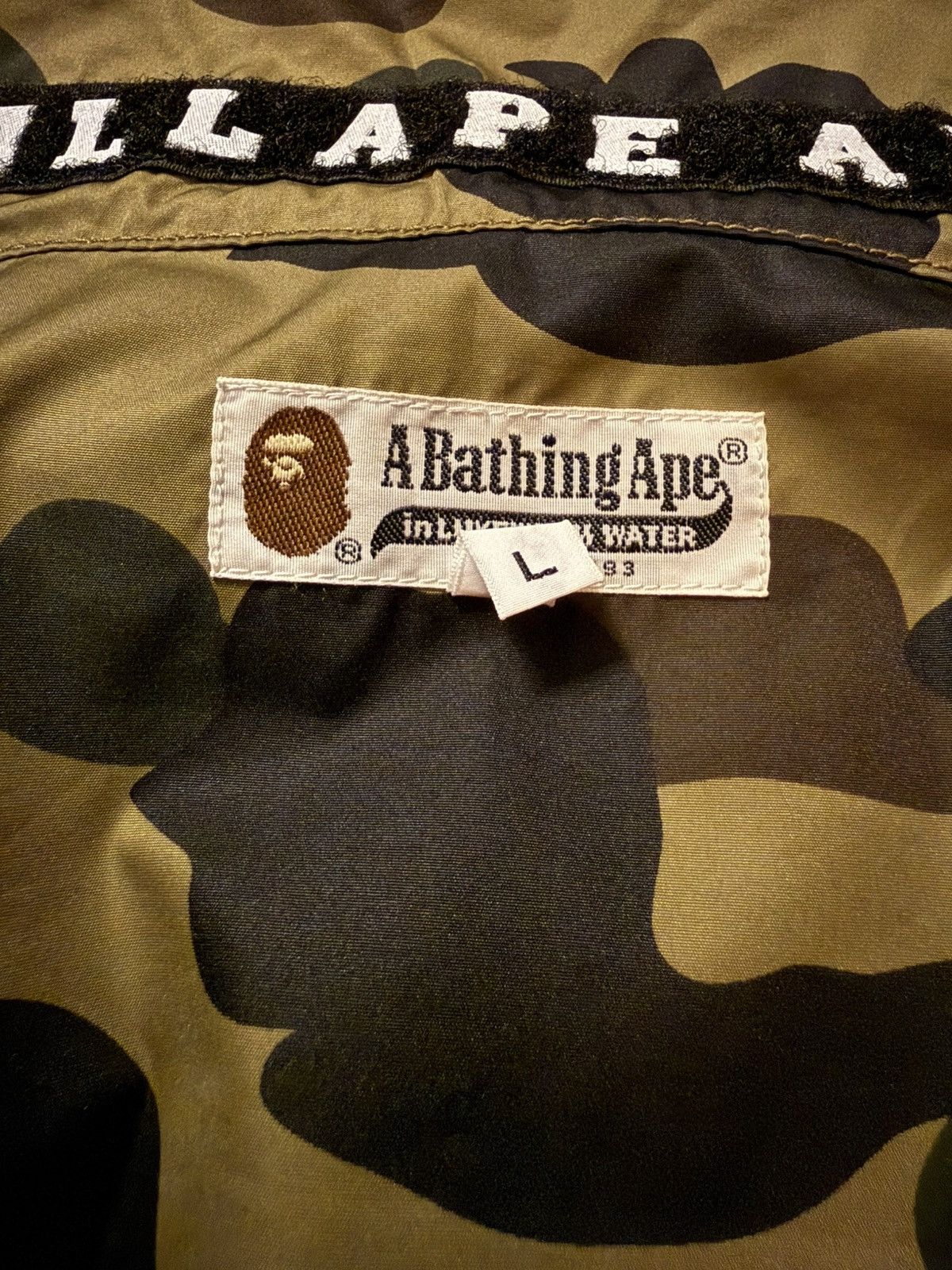Bape A Bathing Ape “1st Camo Rescue Windbreaker” Size US L / EU 52-54 / 3 - 9 Thumbnail