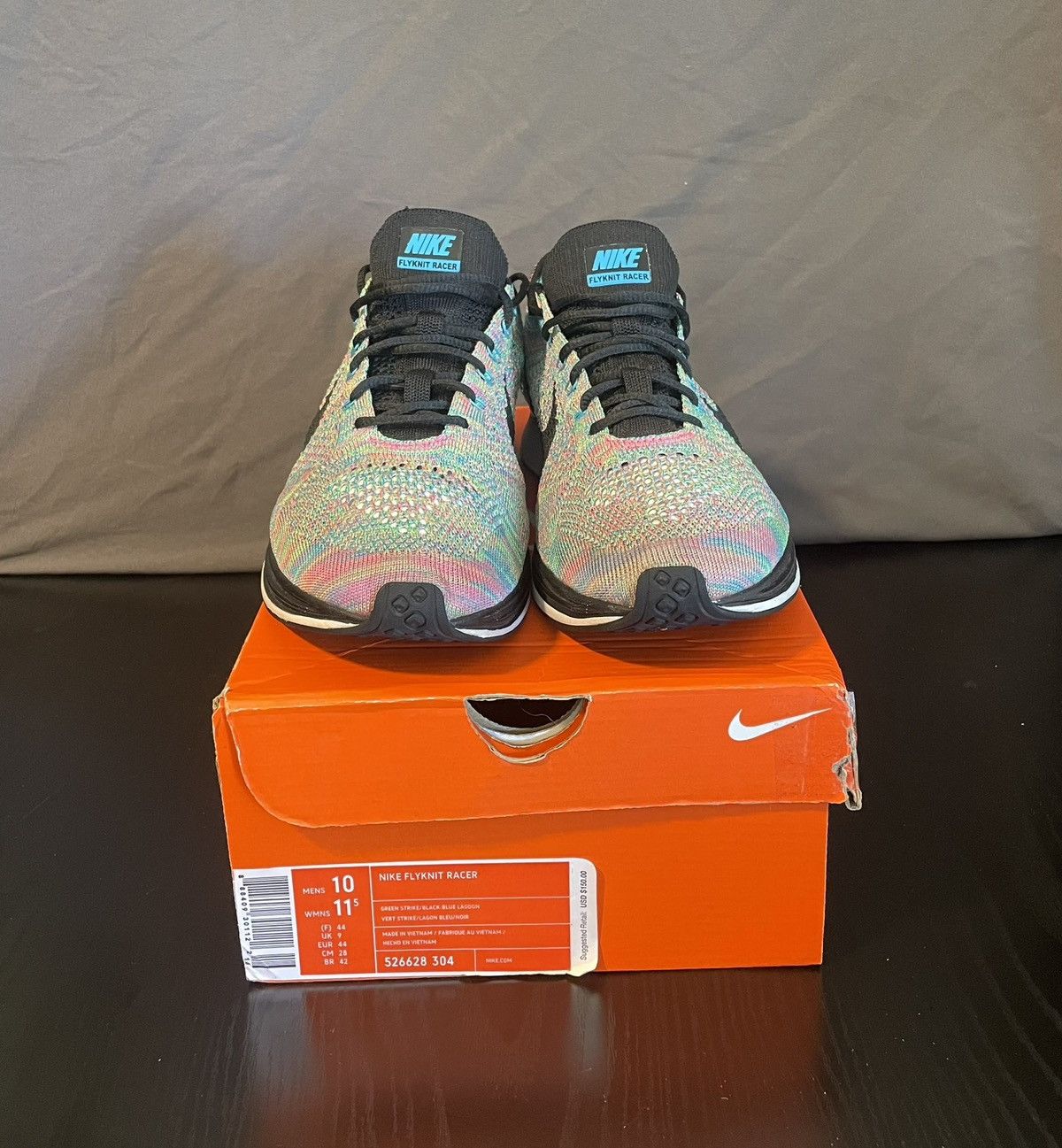 Nike Flyknit Racer Multi-Color Size 10