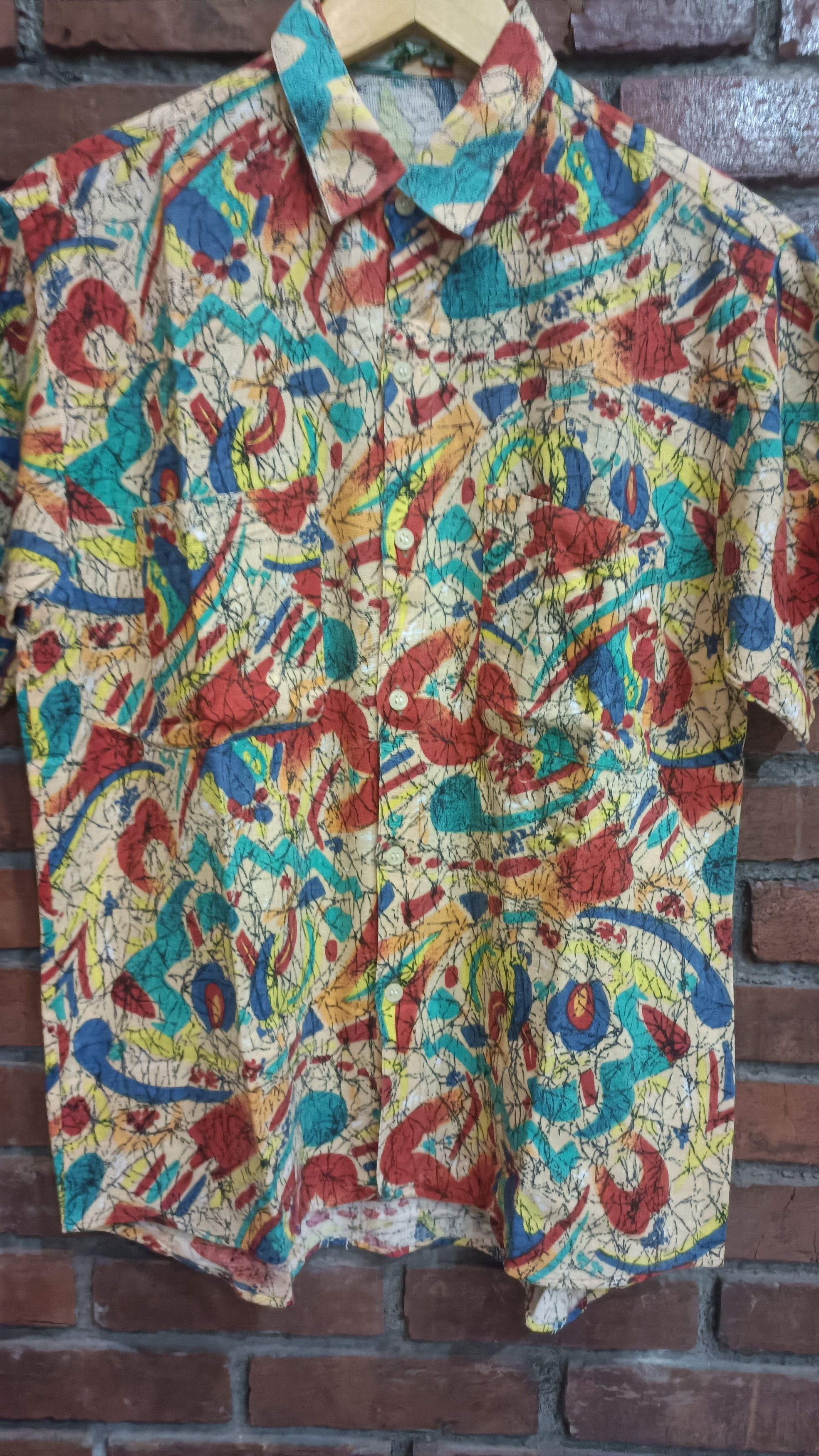 Benetton 80s Benetton crazy shirt Size US S / EU 44-46 / 1 - 4 Thumbnail
