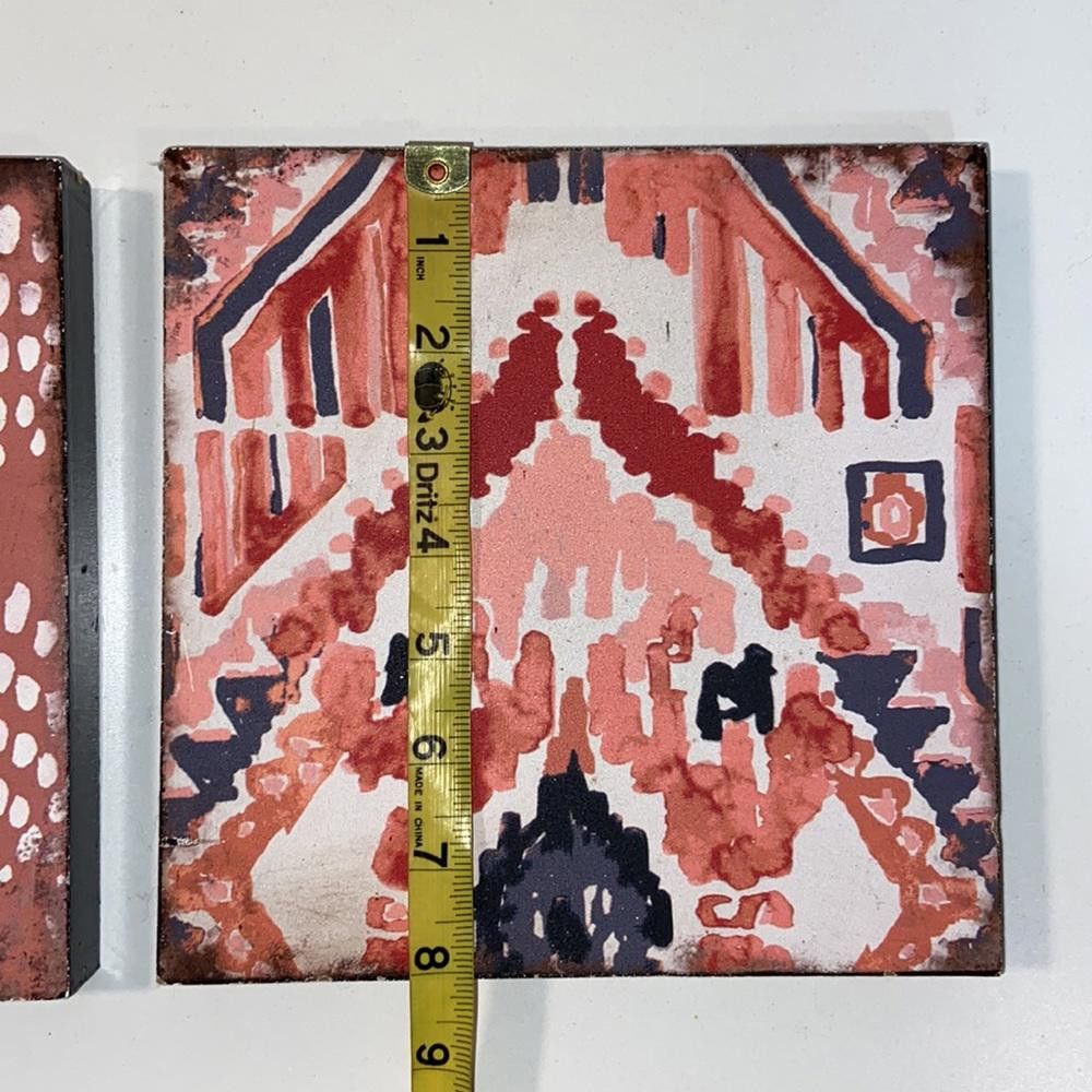 Designer Set of 2 Boho Wall Paintings Size ONE SIZE - 2 Thumbnail