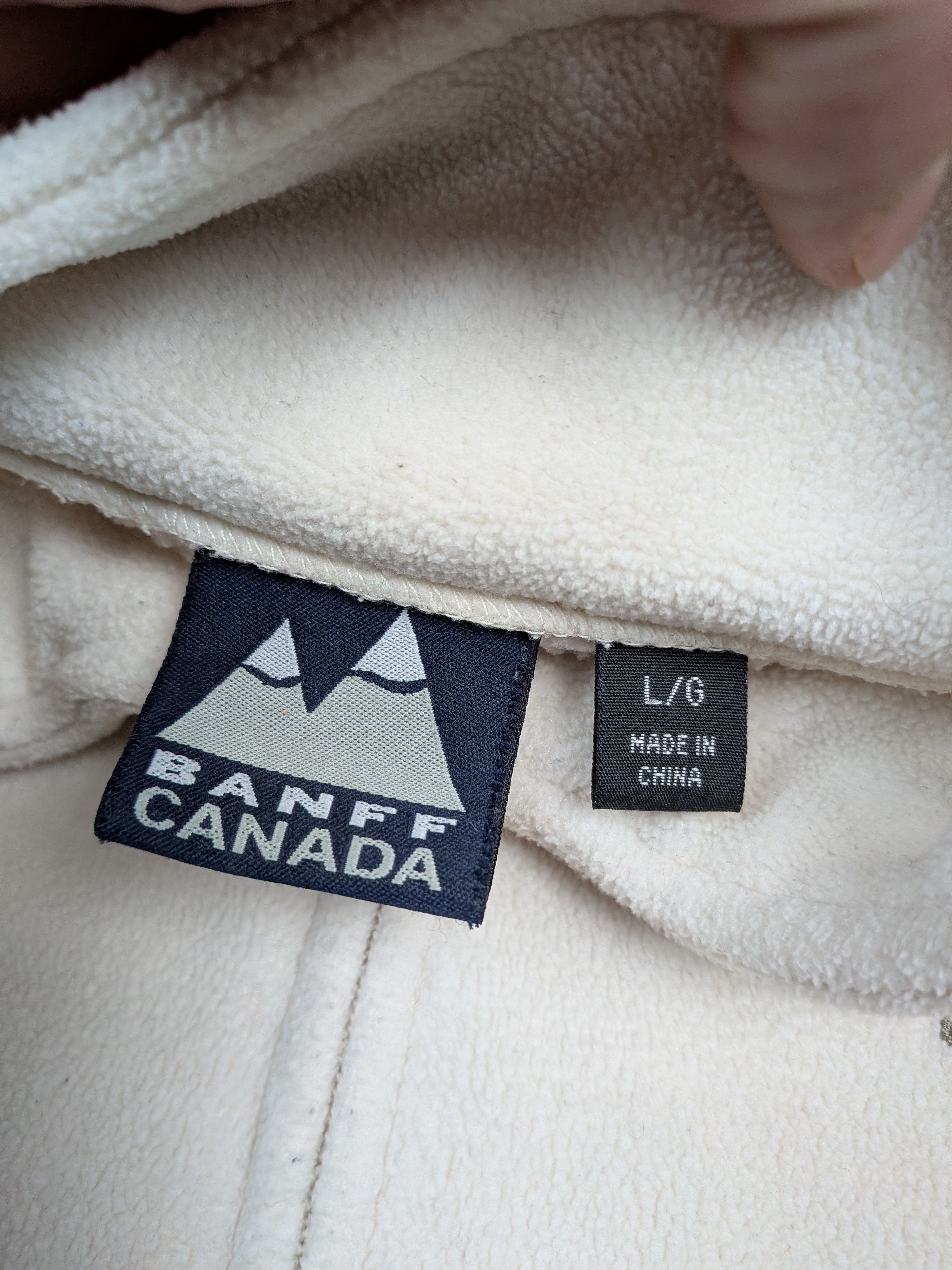Other Banff Canada Cream Jacket L Women Winter Zip-Up Fleece Size L / US 10 / IT 46 - 7 Thumbnail