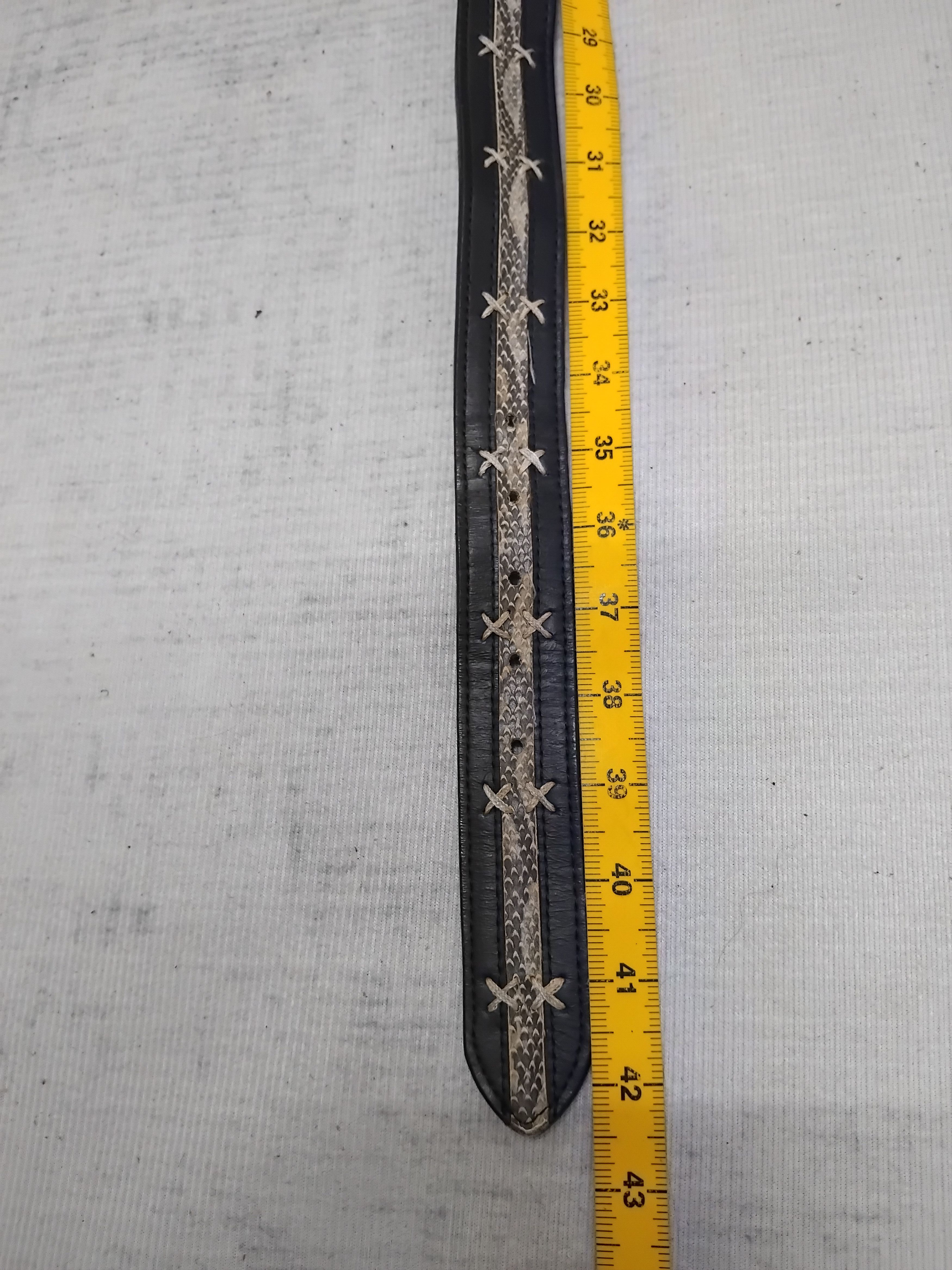 Comme Ca Ism 💥Comme ca ism snake skin leather belt Size ONE SIZE - 11 Thumbnail