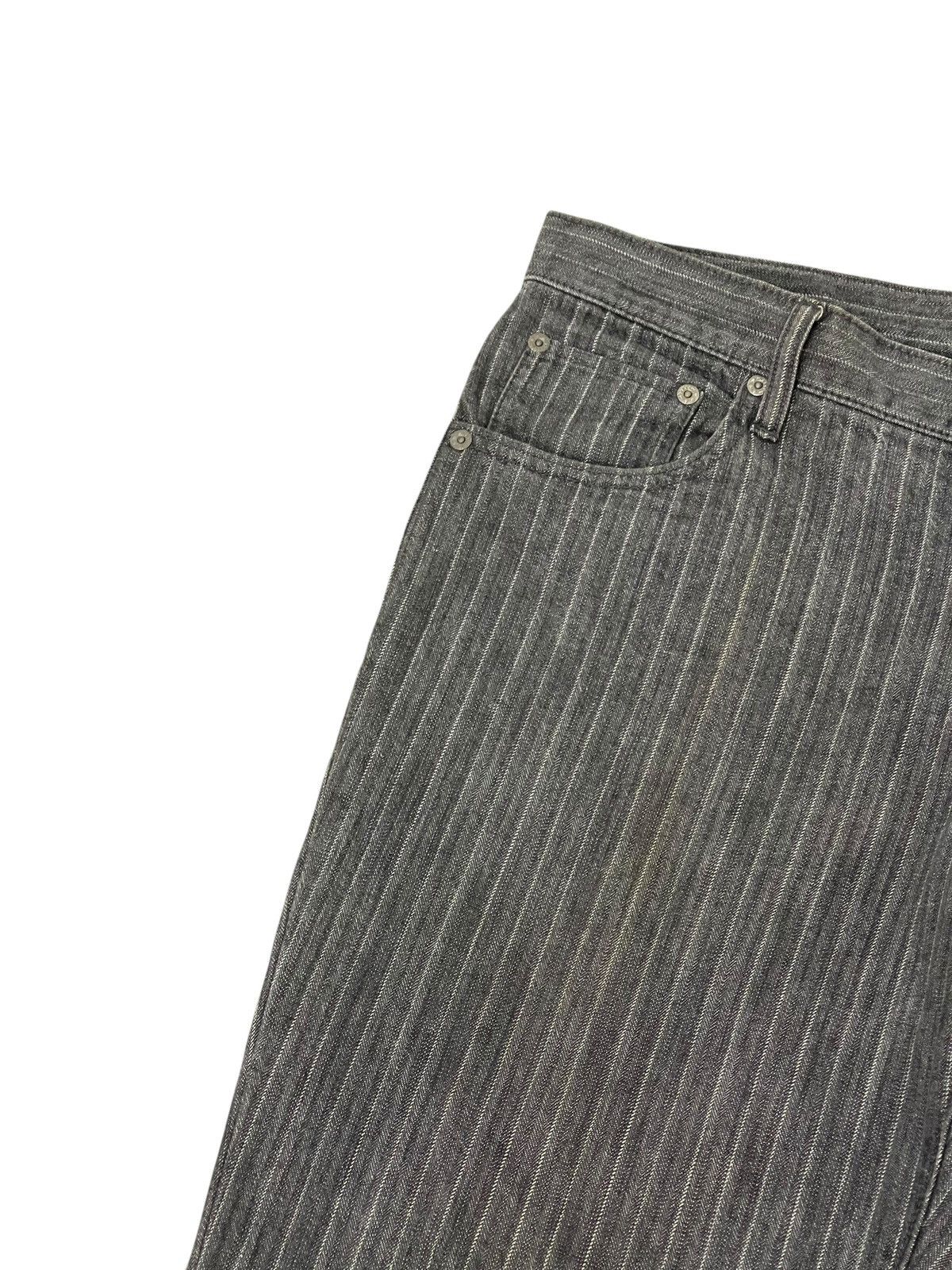 Japanese Brand Flare Jeans UJ Japan Herringbones Striped Boot Cut 2🟦4 Size US 34 / EU 50 - 18 Thumbnail