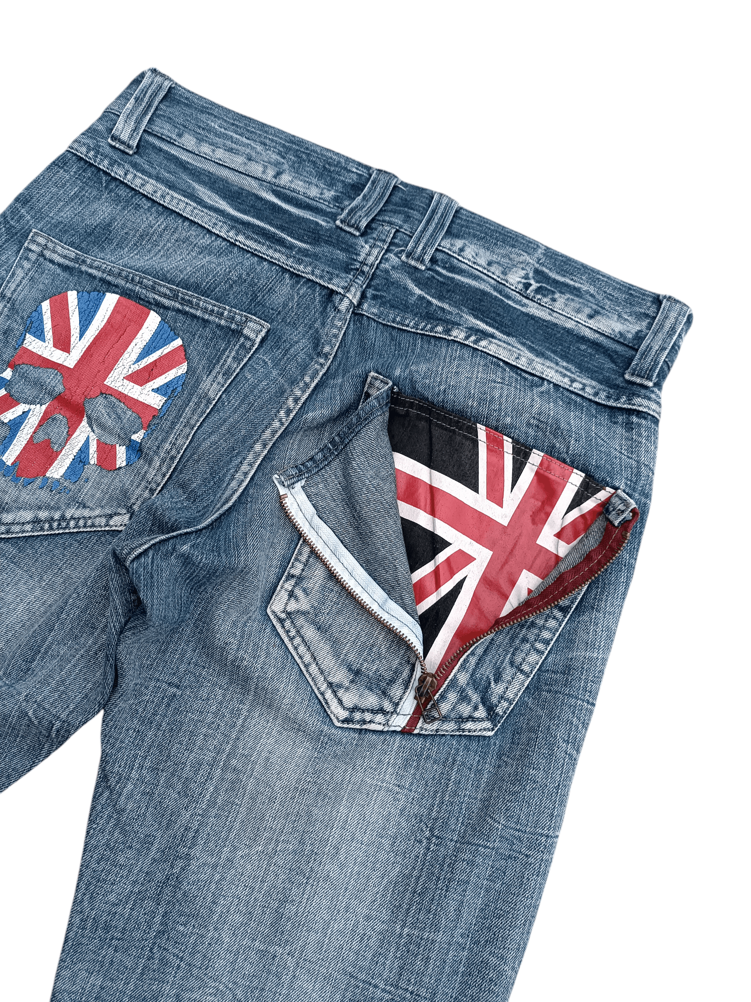 Seditionaries 🔥 Vintage Flare JACK SERIKA Seditionaries Skulls Jeans Size US 32 / EU 48 - 15 Thumbnail