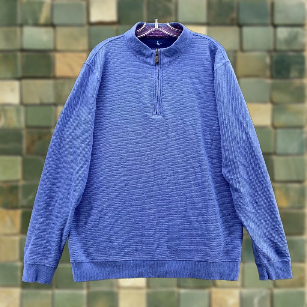 Tailorbyrd Taylorbyrd 1/4 Zip Pullover Sweater Men's XL Blue Preppy Golf Academia Corp Sweatshirt Zipper Size US XL / EU 56 / 4 - 1 Thumbnail