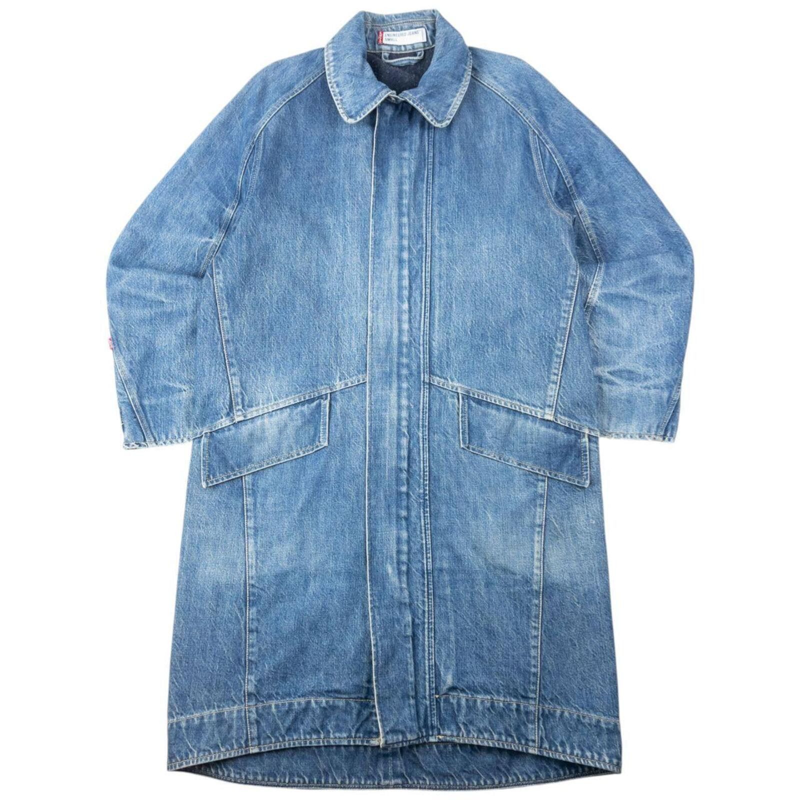 Levi's Vintage 2000s Levi's Engineered Garments Denim Trench Jacket Size US M / EU 48-50 / 2 - 1 Thumbnail