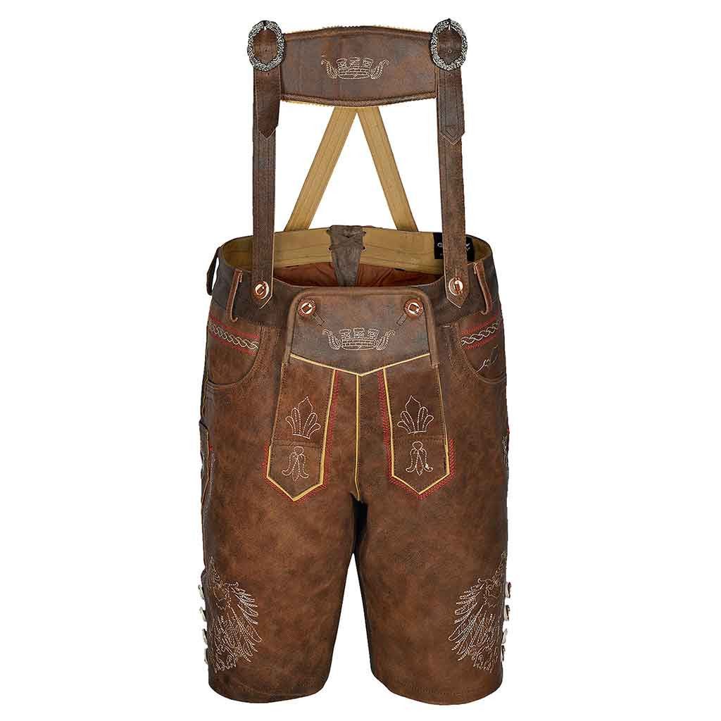Other Leather Lederhosen Red Brown Size US 36 / EU 52 - 5 Thumbnail