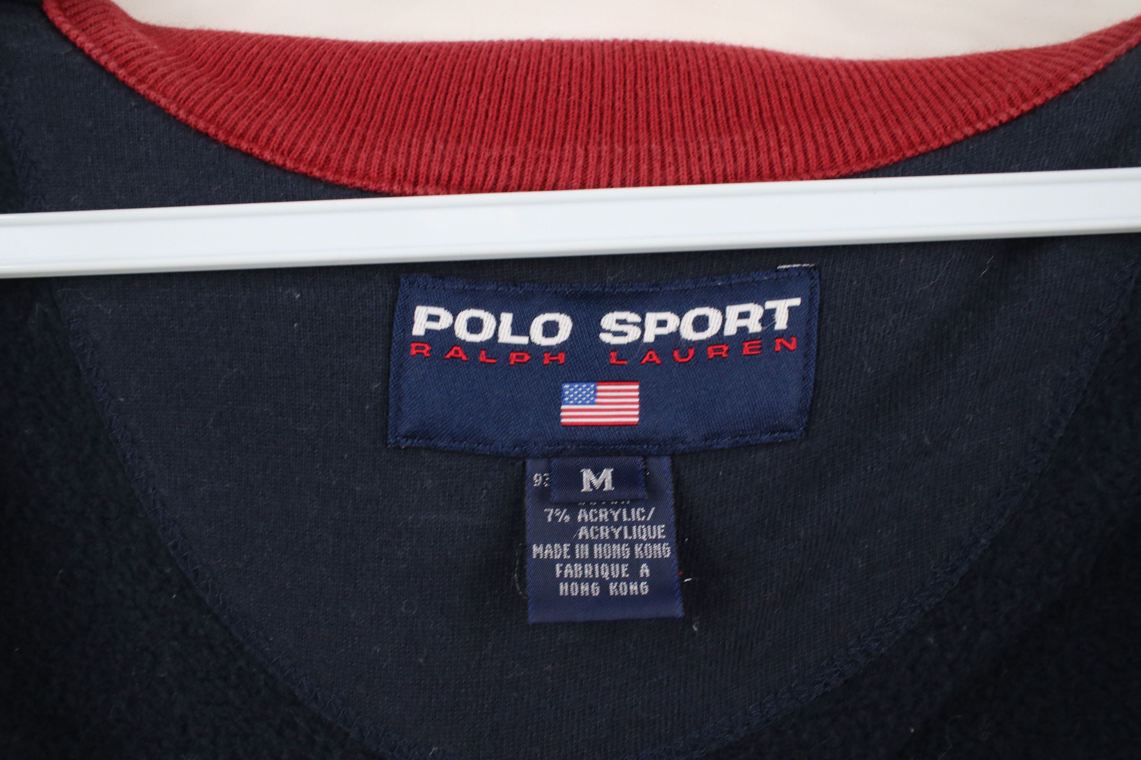 Ralph Lauren × Vintage Vintage 90s Polo Sport Ralph Lauren Full Zip Track Jacket Size US M / EU 48-50 / 2 - 9 Thumbnail