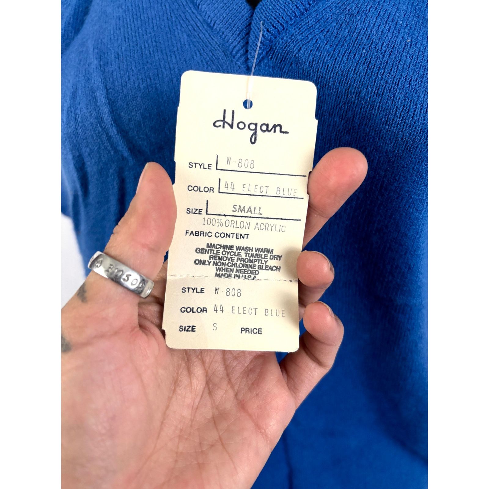 Hogan Vtg Lady Hogan Sleeveless Sweater Vest Small Blue NWT Size S / US 4 / IT 40 - 6 Thumbnail