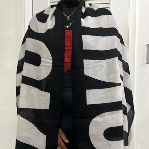 New Authentic MOSCHINO SCARF WITH LOGO,description:MOSC
