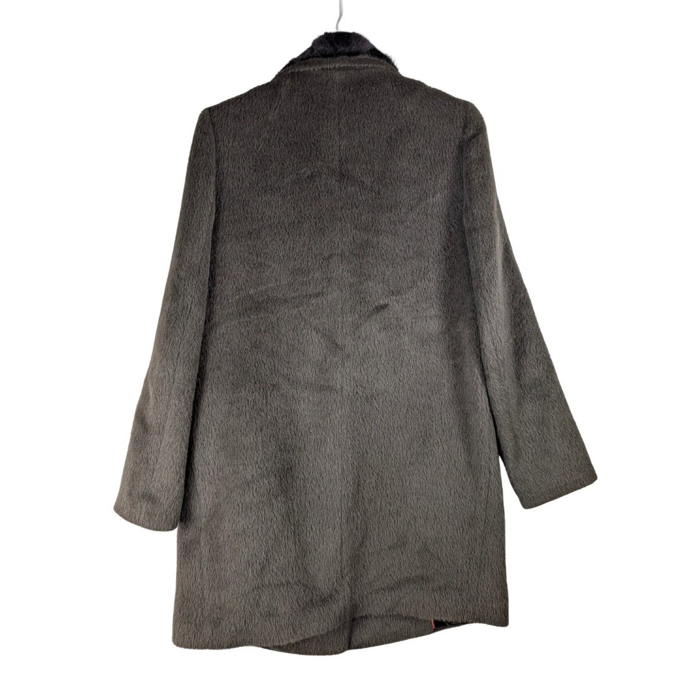 Unknown London Shesmiss Alpaca Wool Blend Coat With Full Mink Fur Collar 4 Size S / US 4 / IT 40 - 2 Thumbnail