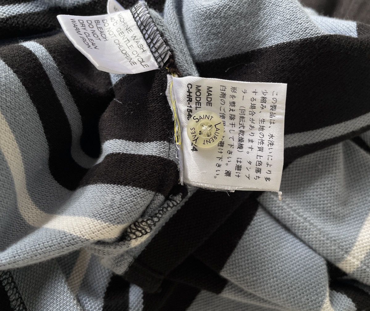 Yves Saint Laurent Vintage Brand Yves Saint Laurent Stripe Polo Tee 1990s Size US L / EU 52-54 / 3 - 8 Thumbnail