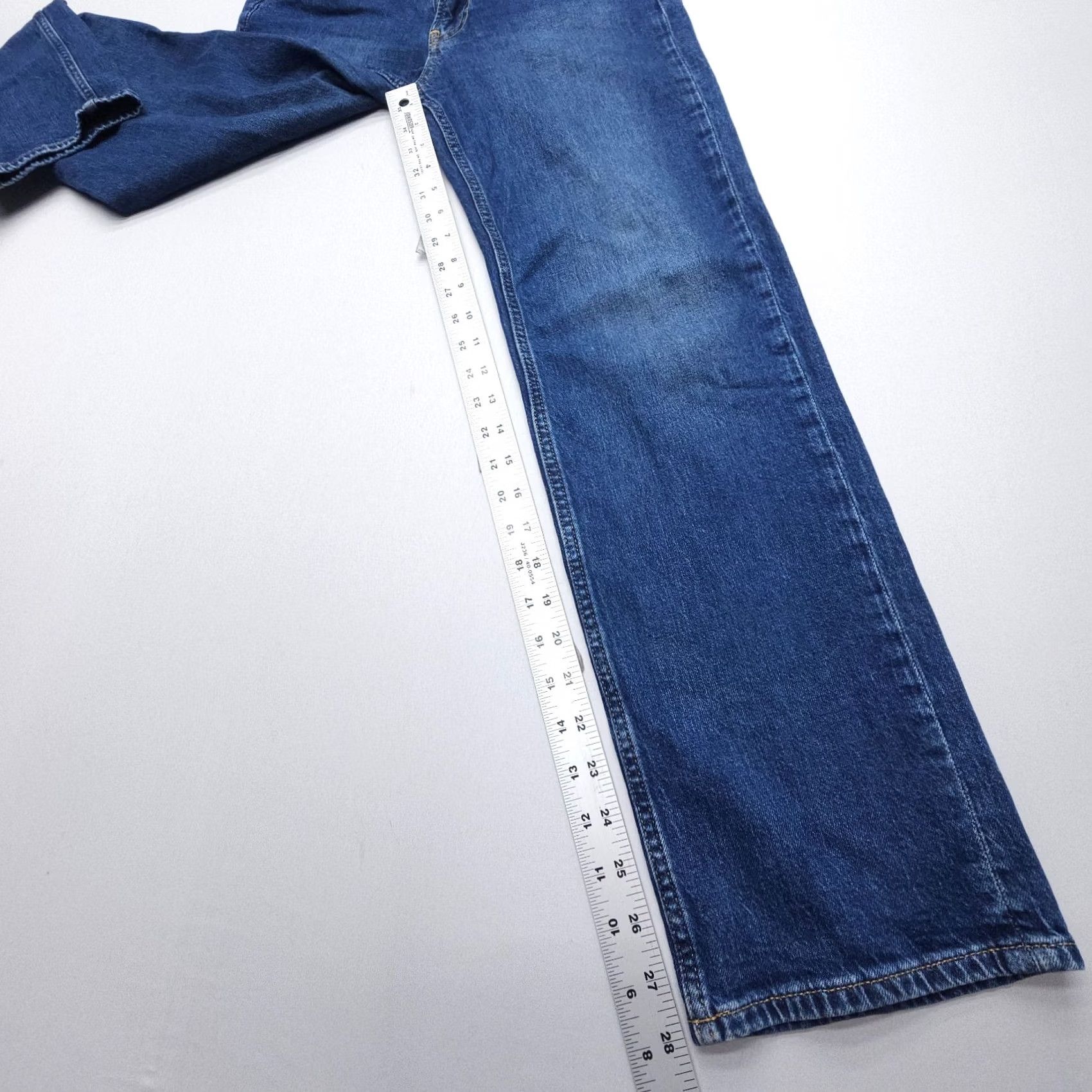 Gap VINTAGE Gap Jeans Womens 00 Blue 90s Loose Straight Dark Wash Low Rise Denim Size 24" / US 00 / IT 34 - 4 Thumbnail