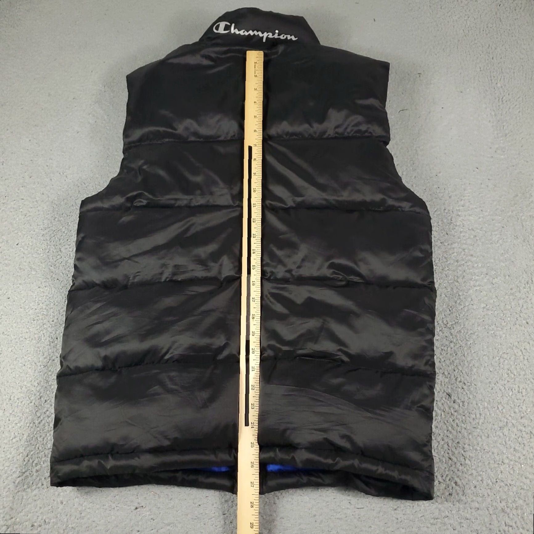 Champion Champion Vest Mens Size Medium Black Blue Puffer Full Zip Jacket Size US M / EU 48-50 / 2 - 4 Thumbnail