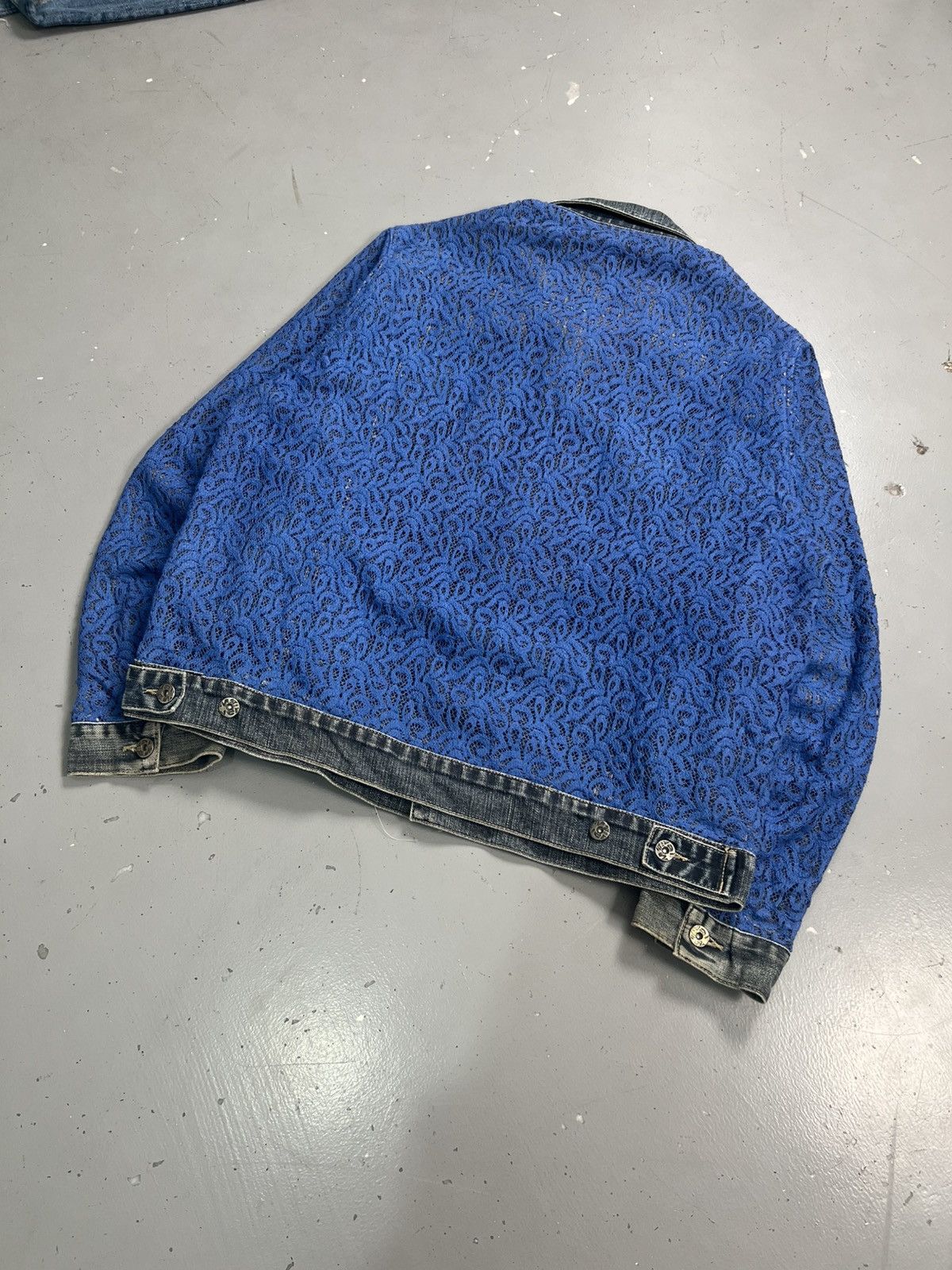 Designer Vintage custom flower rework denim jacket Size US S / EU 44-46 / 1 - 6 Thumbnail