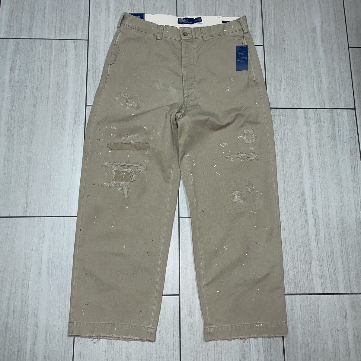 Polo Ralph Lauren “BIG” Distressed and Repaired Chino