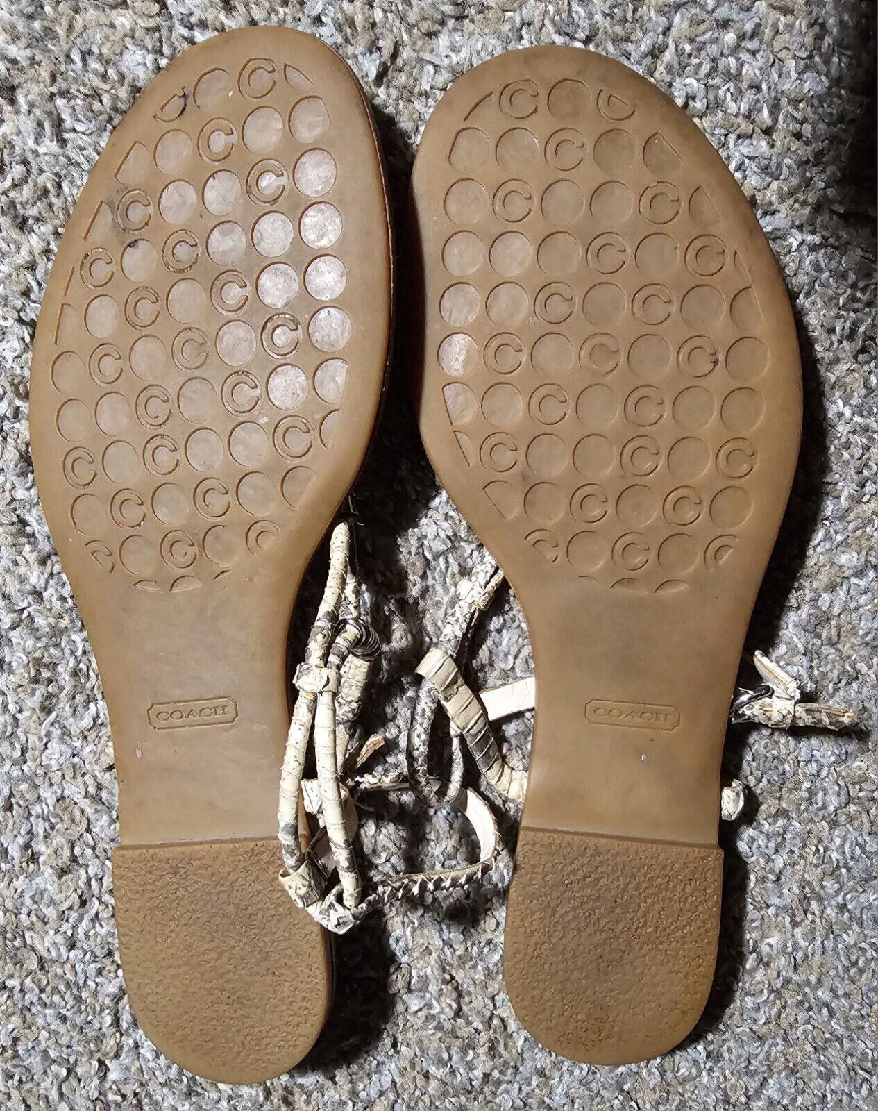 Coach Coach Opal Print Snake T-Strap Sandal SEE MEASUREMENT Size US 10 / IT 40 - 4 Thumbnail