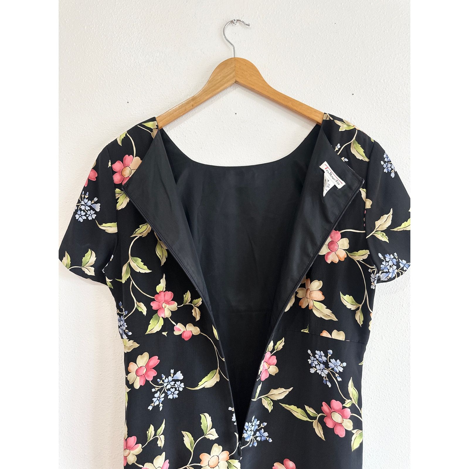 Vintage Late 90’s Whimsigoth Floral Silk Maxi Dress 14 Size XL / US 12-14 / IT 48-50 - 8 Thumbnail