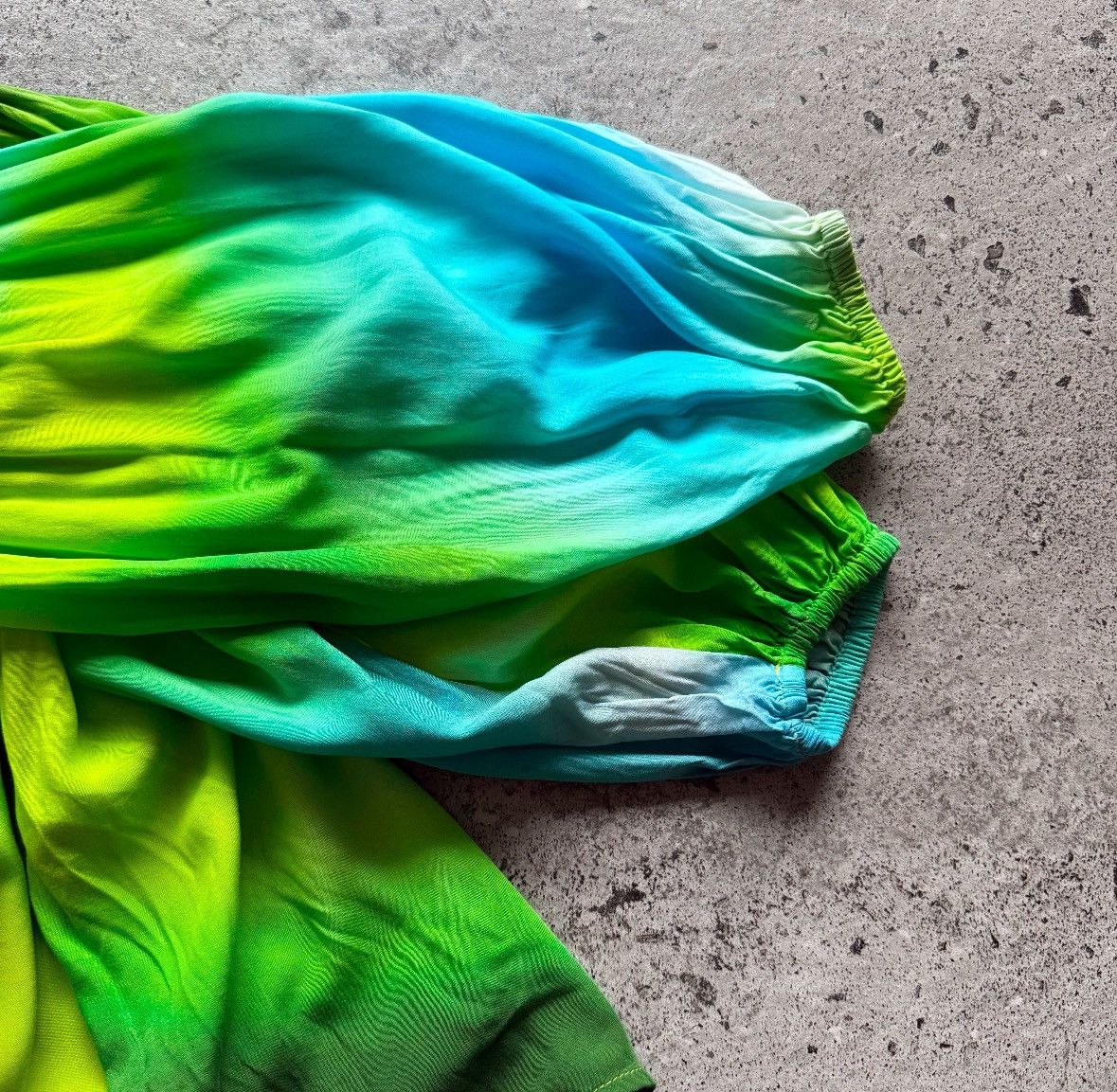 Other Emily Van Den Bergh Multicolor Ombre Tie Dye V-Neck Blouse Size M / US 6-8 / IT 42-44 - 4 Thumbnail