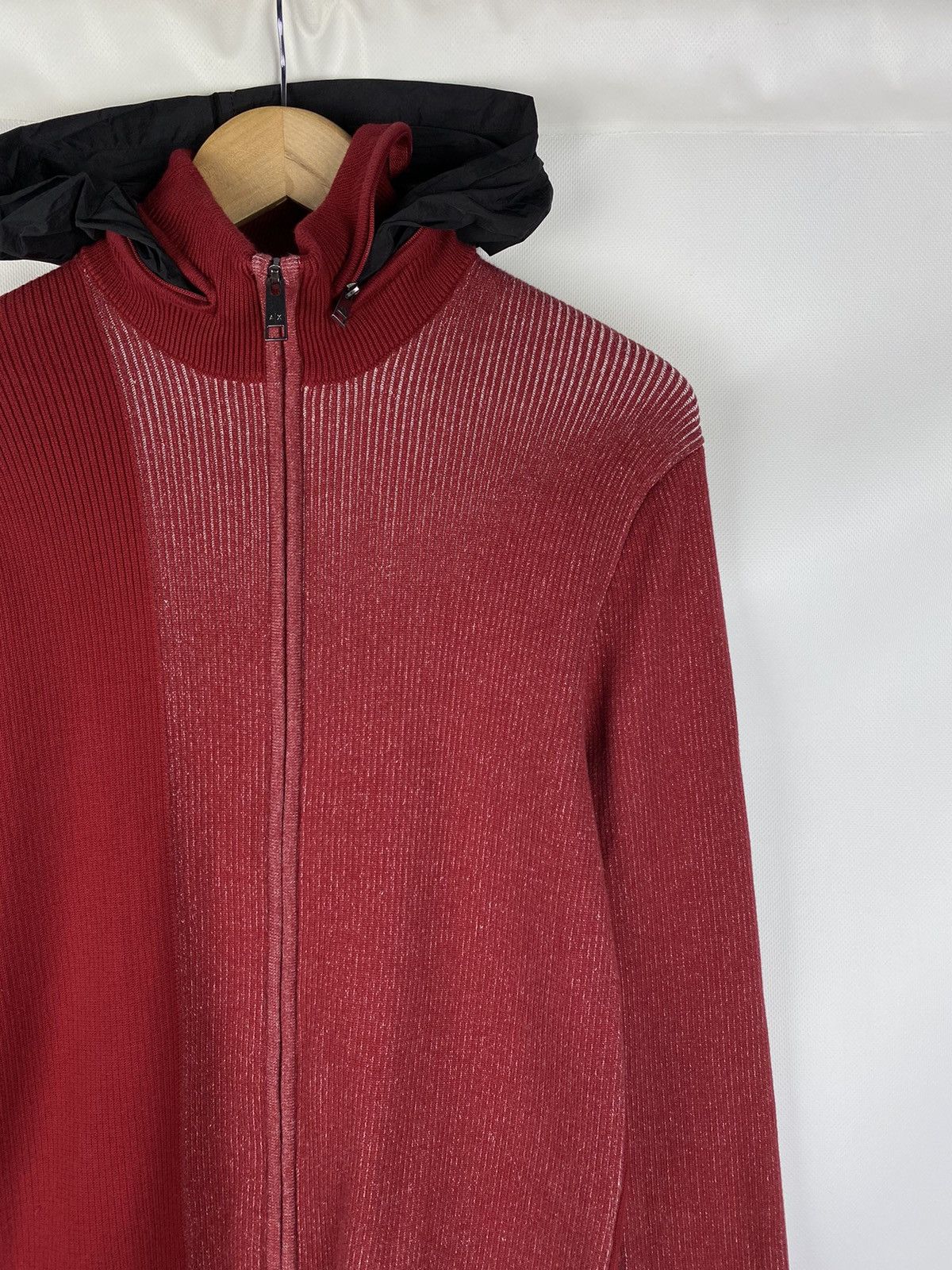 Armani Exchange Armani Exchange men’s full zip knitted hooded sweater size M Size US M / EU 48-50 / 2 - 5 Thumbnail