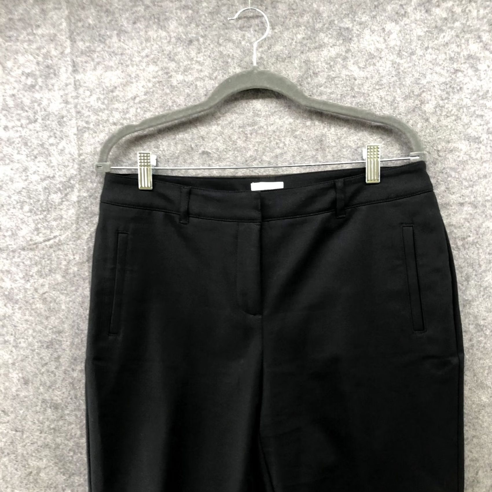 Vintage Chico's So Slimming Crop Pants Womens Size 8 Black Flat Front Slim Cropped Pants Womens 8 Black Size 30" / US 8 / IT 44 - 3 Thumbnail
