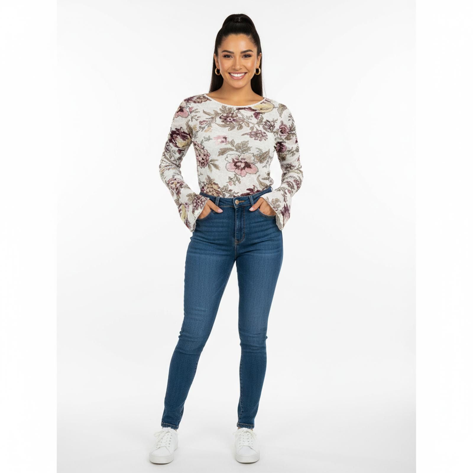 Unknown London Floral Long Sleeve T-Shirt for Women Size S / US 4 / IT 40 - 1 Thumbnail