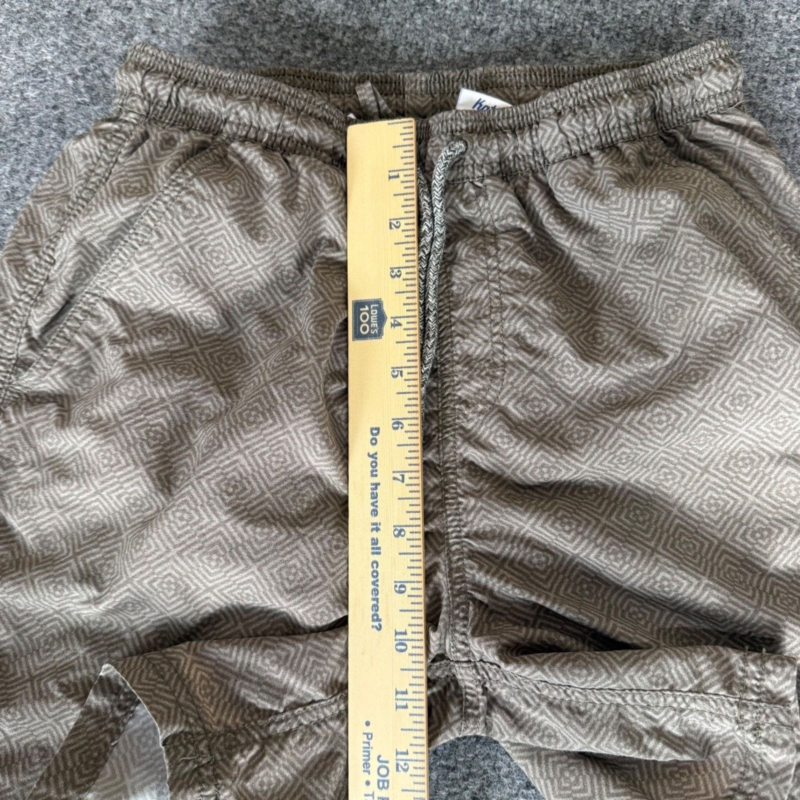 Katin Katin Mens Small Geometric Diamond Swim Trunks Tan Brown Size US 26 / EU 42 - 7 Thumbnail