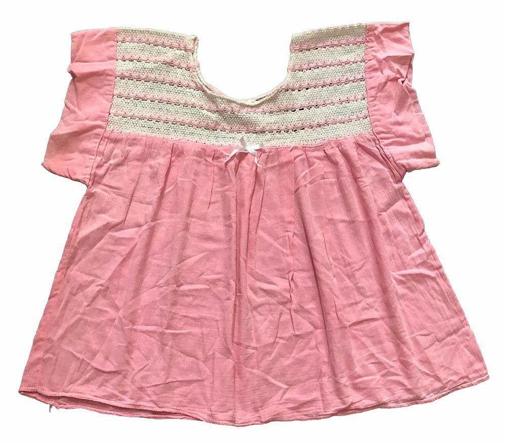 Designer New Pink Hand Made Blouse L Size L / US 10 / IT 46 - 4 Thumbnail