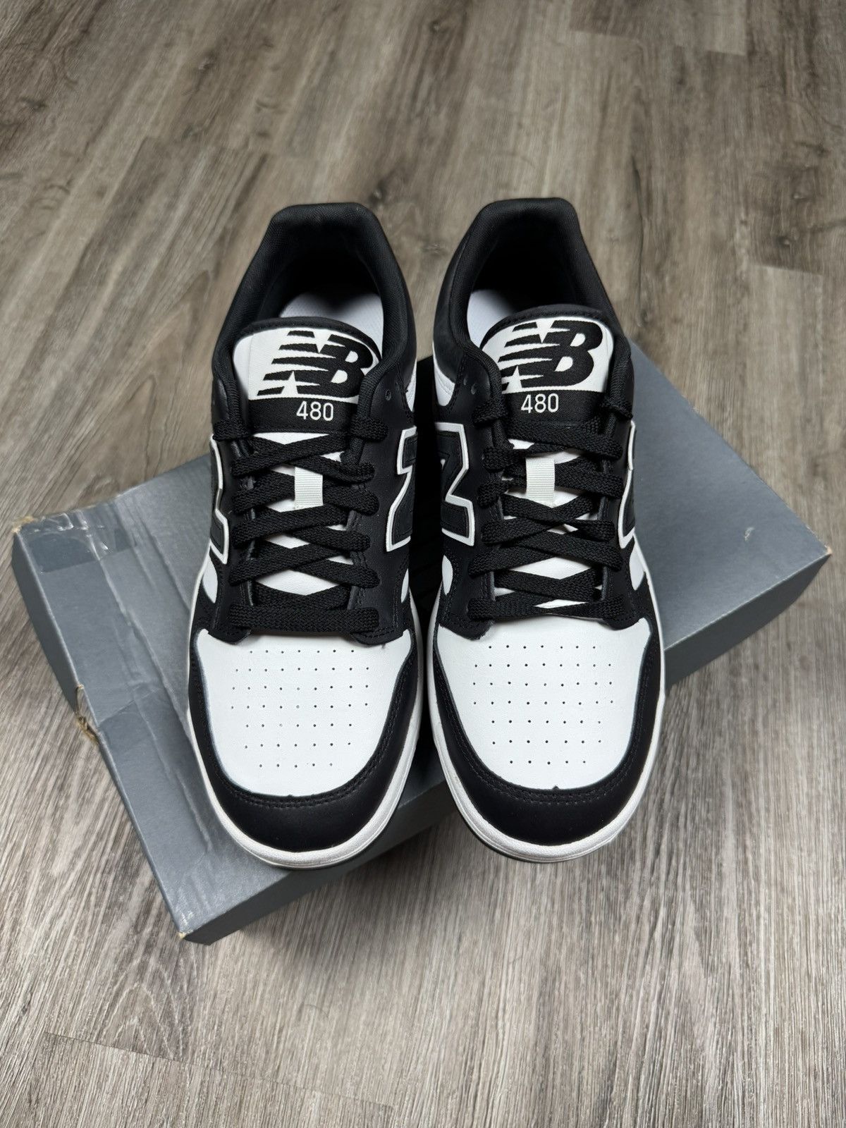 New Balance New Balance 480 Black White Size 9 Size US 9 / EU 42 - 2 Thumbnail