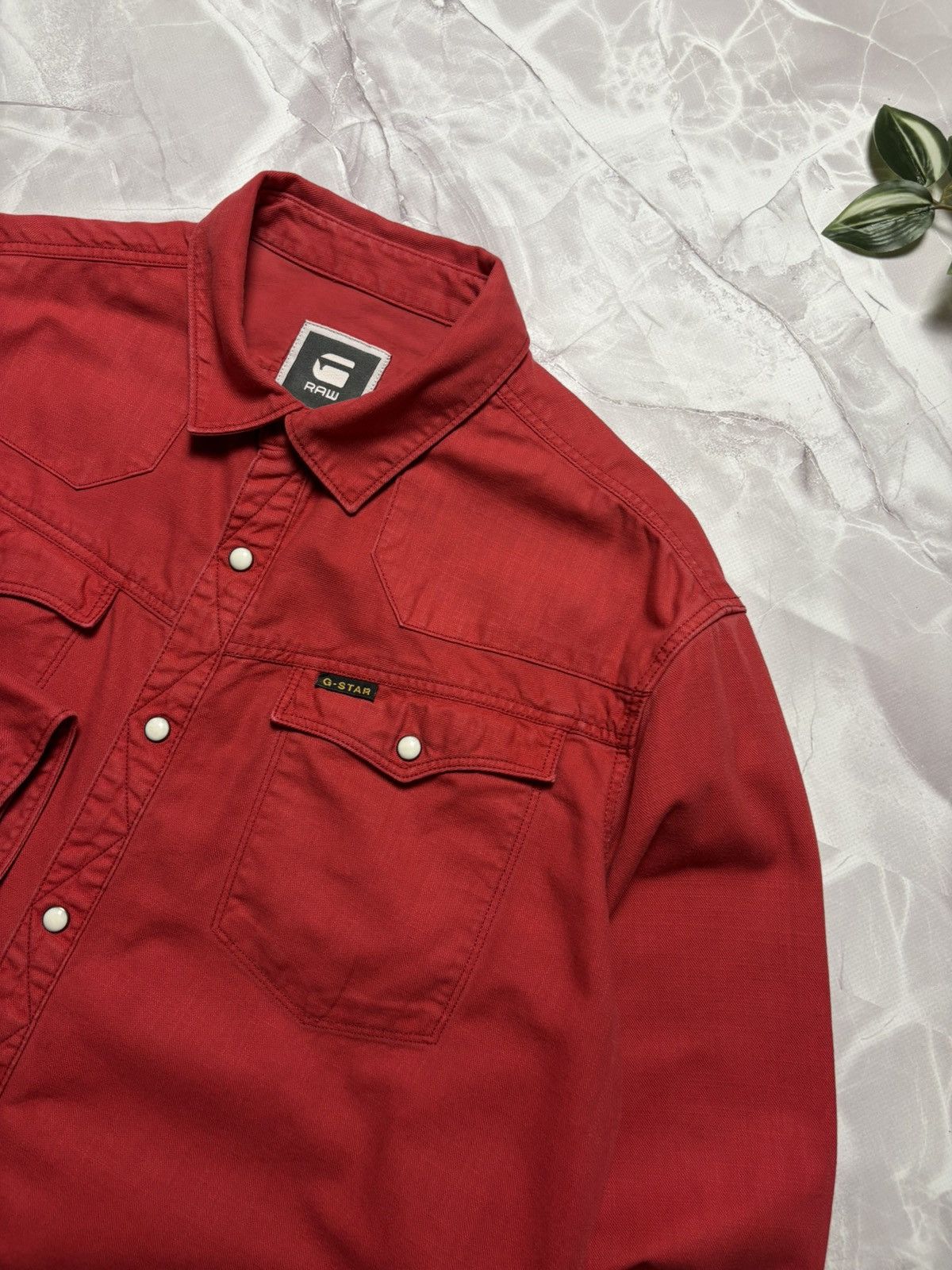 G-Star G-Star Raw Denim Tailor Shirt Pearl Snap Western Mens XL Size US XL / EU 56 / 4 - 4 Thumbnail