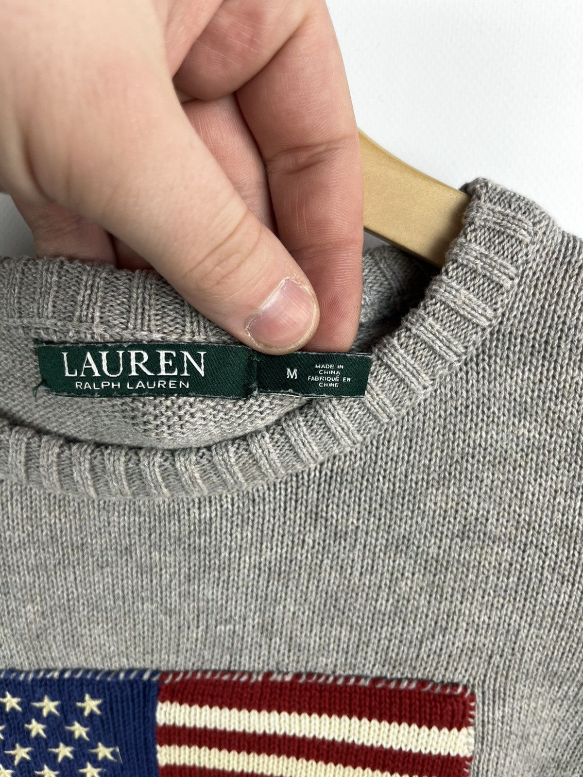 Polo Ralph Lauren Vintage Ralph Lauren sweater big logo USA American Flag knit Size M / US 6-8 / IT 42-44 - 10 Thumbnail